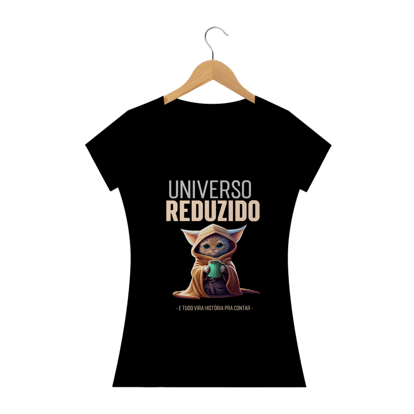 CAMISETA CLÁSSICA BABY LONG UNIVERSO REDUZIDO - LETRAS DE MÚSICA