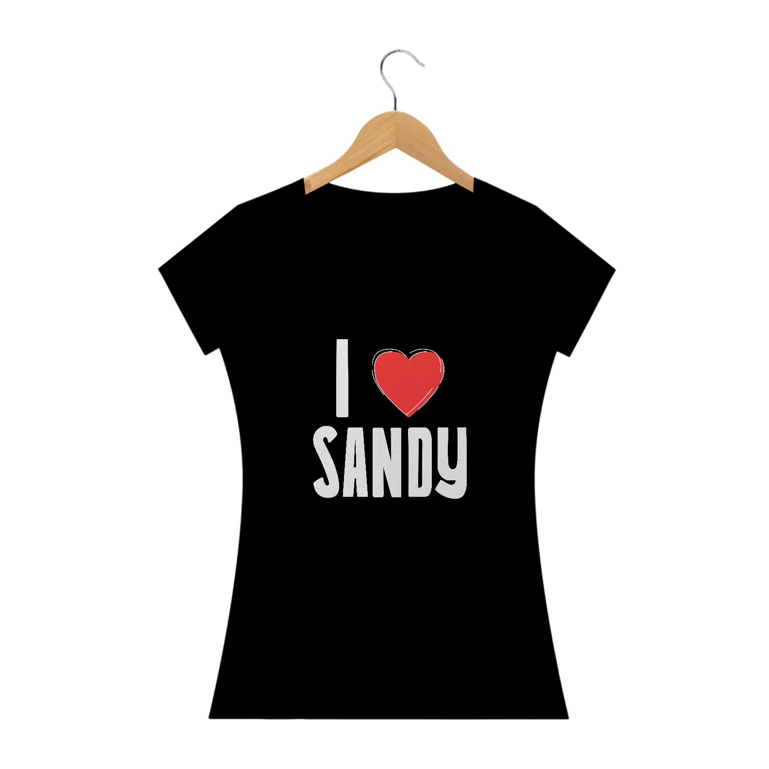 CAMISETA CLÁSSICA BABY LONG - I LOVE SANDY