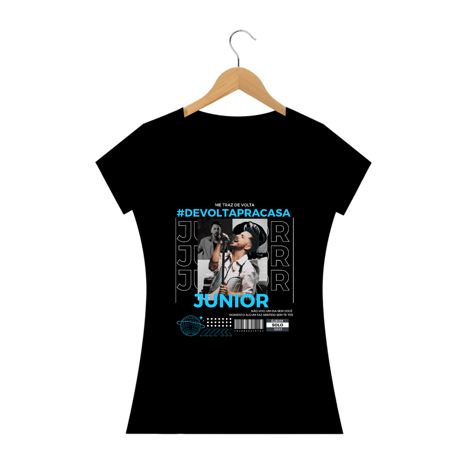 CAMISETA BABY LOOK - JUNIOR DE VOLTA PRA CASA