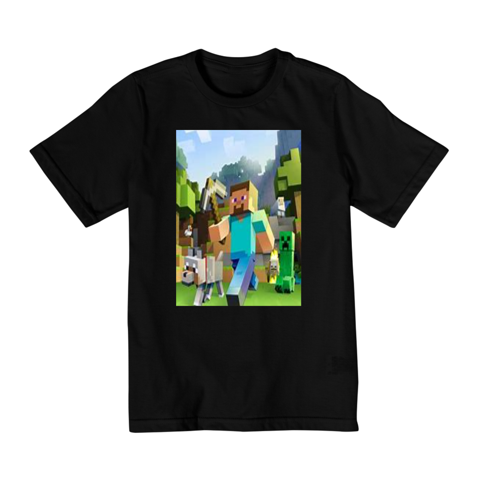 Nome do produto  Camisa Infantil Minecraft