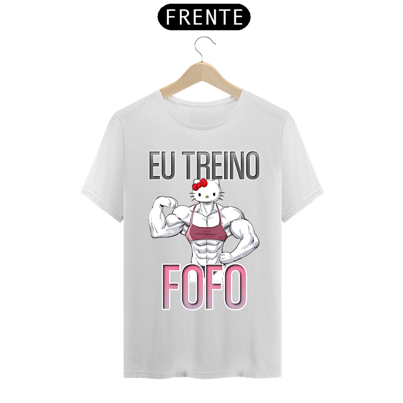Camiseta Eu Treino Fofo 
