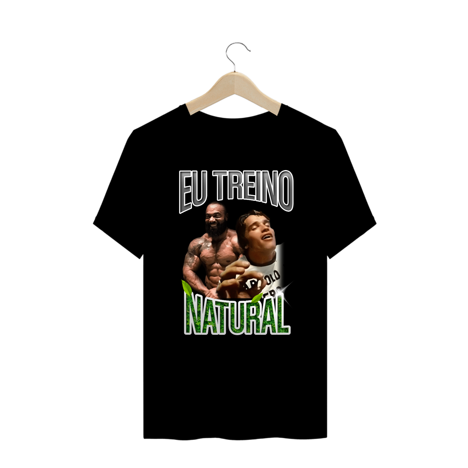 Camiseta Oversized Eu Treino Natural