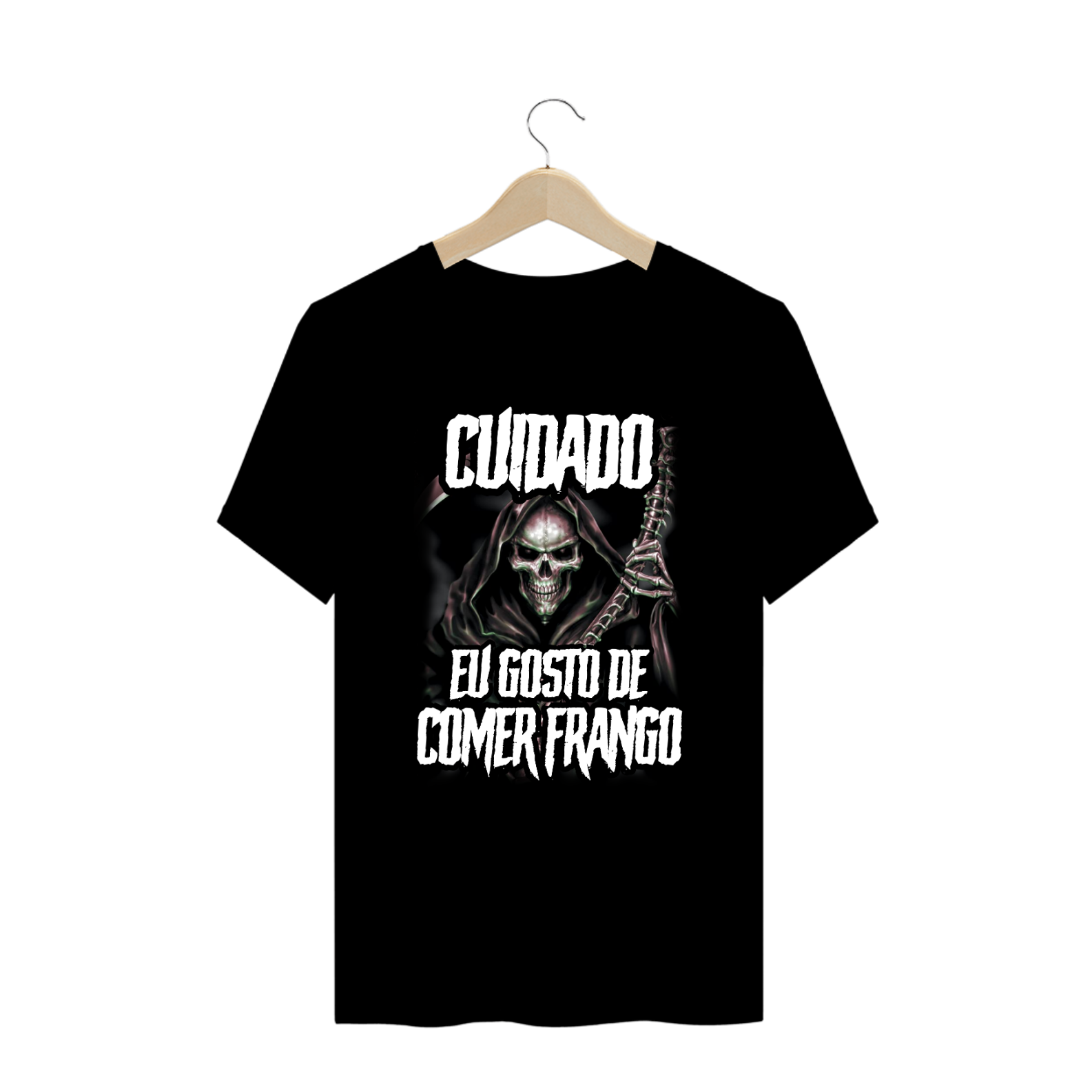 Plus Size - Cuidado Eu Gosto De Comer Frango