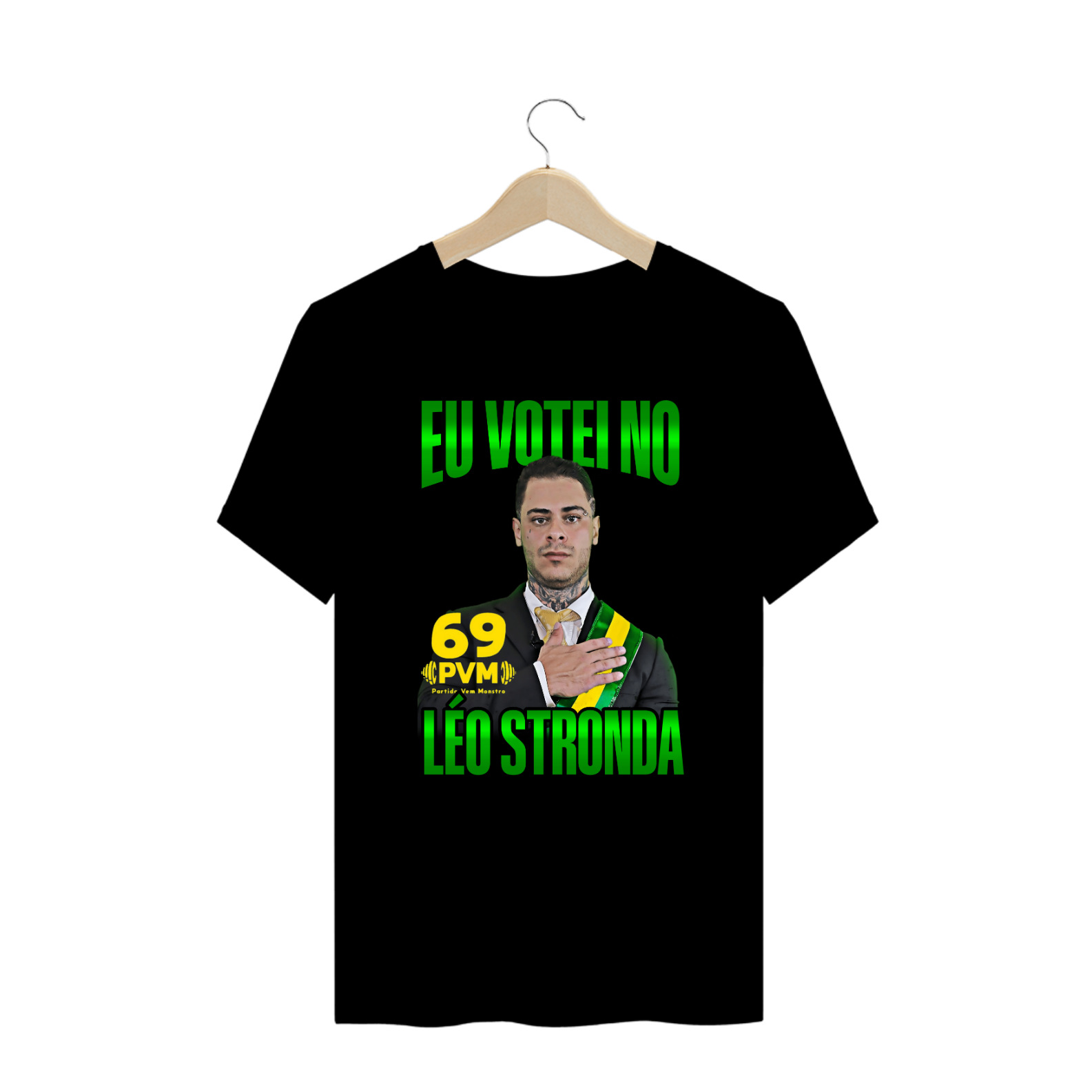 Nome do produto: PLUS SIZE - Eu votei no leo stronda