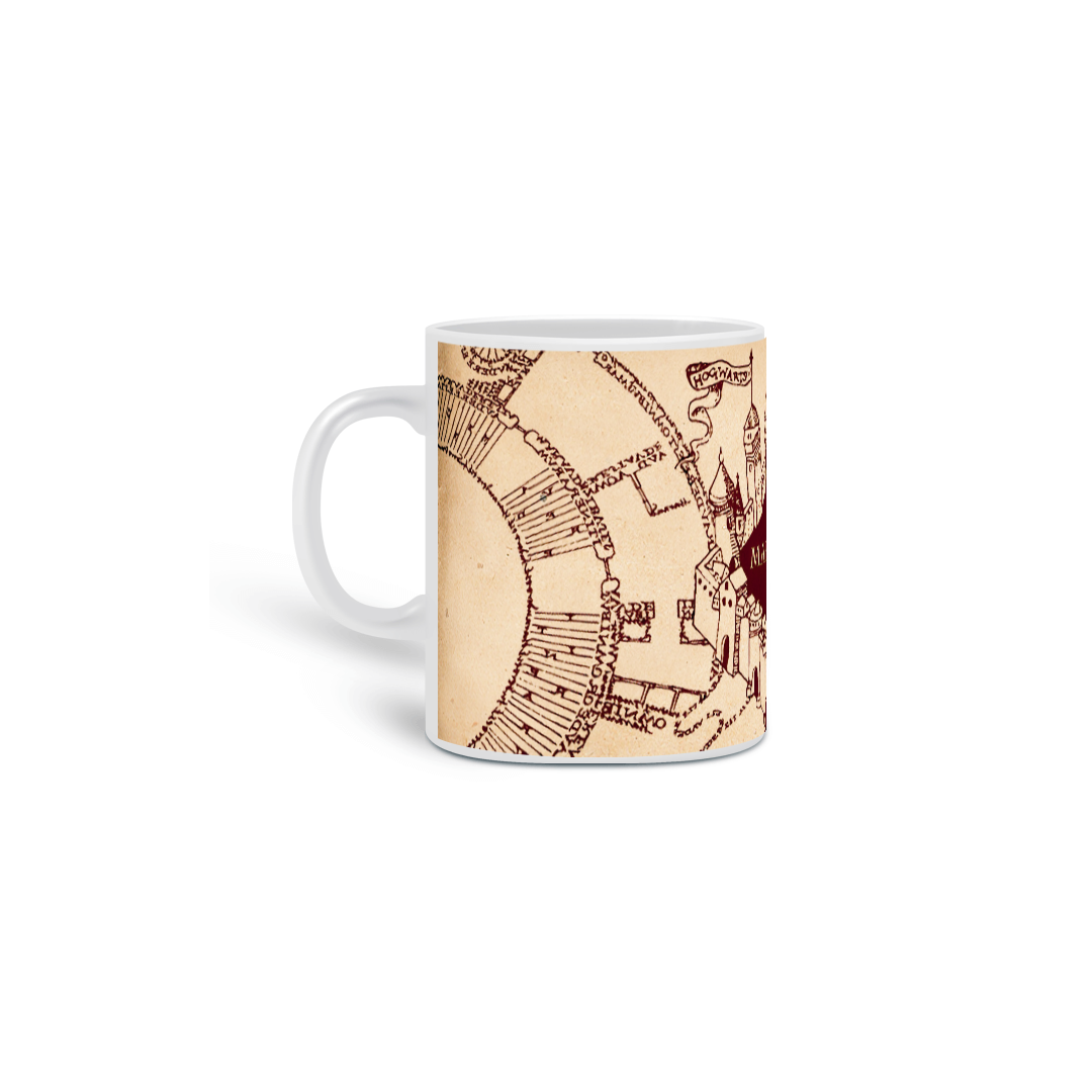 Harry Potter - Mapa do Maroto - Caneca Cerâmica