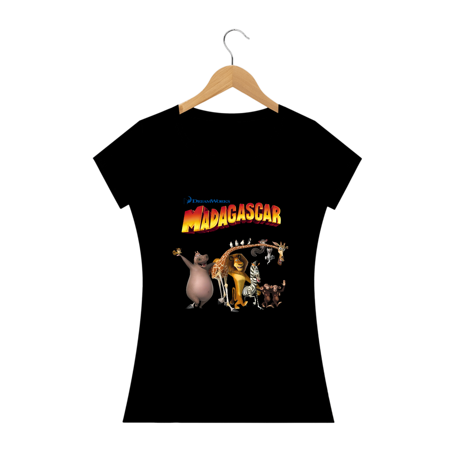 Camiseta feminina - Madagascar