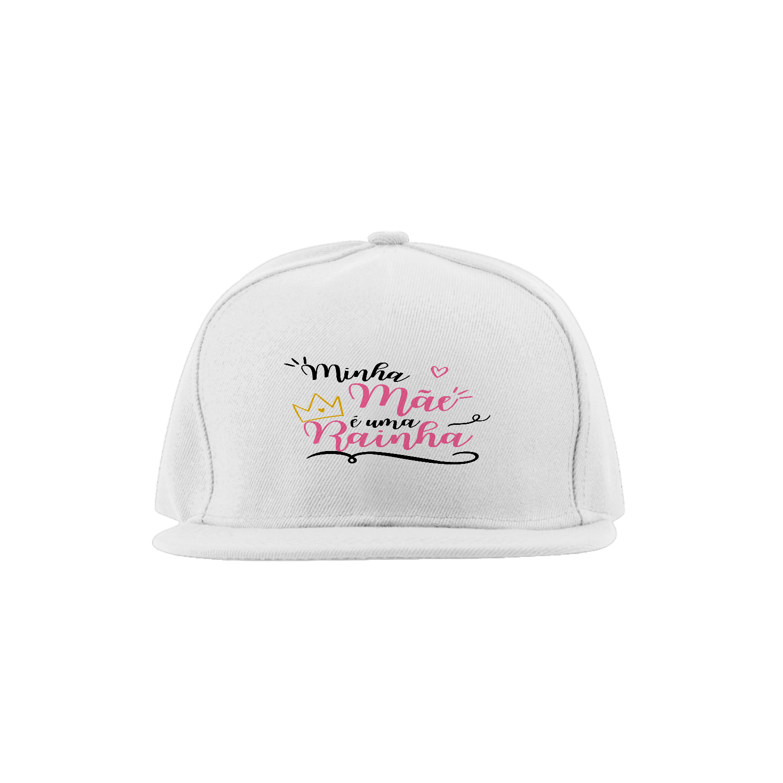 Boné Quality branco (Minha mãe é uma rainha)