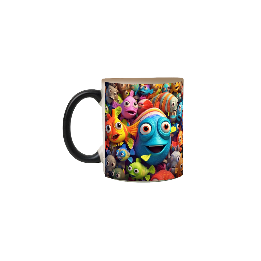Caneca Mágica - Peixe 3D 