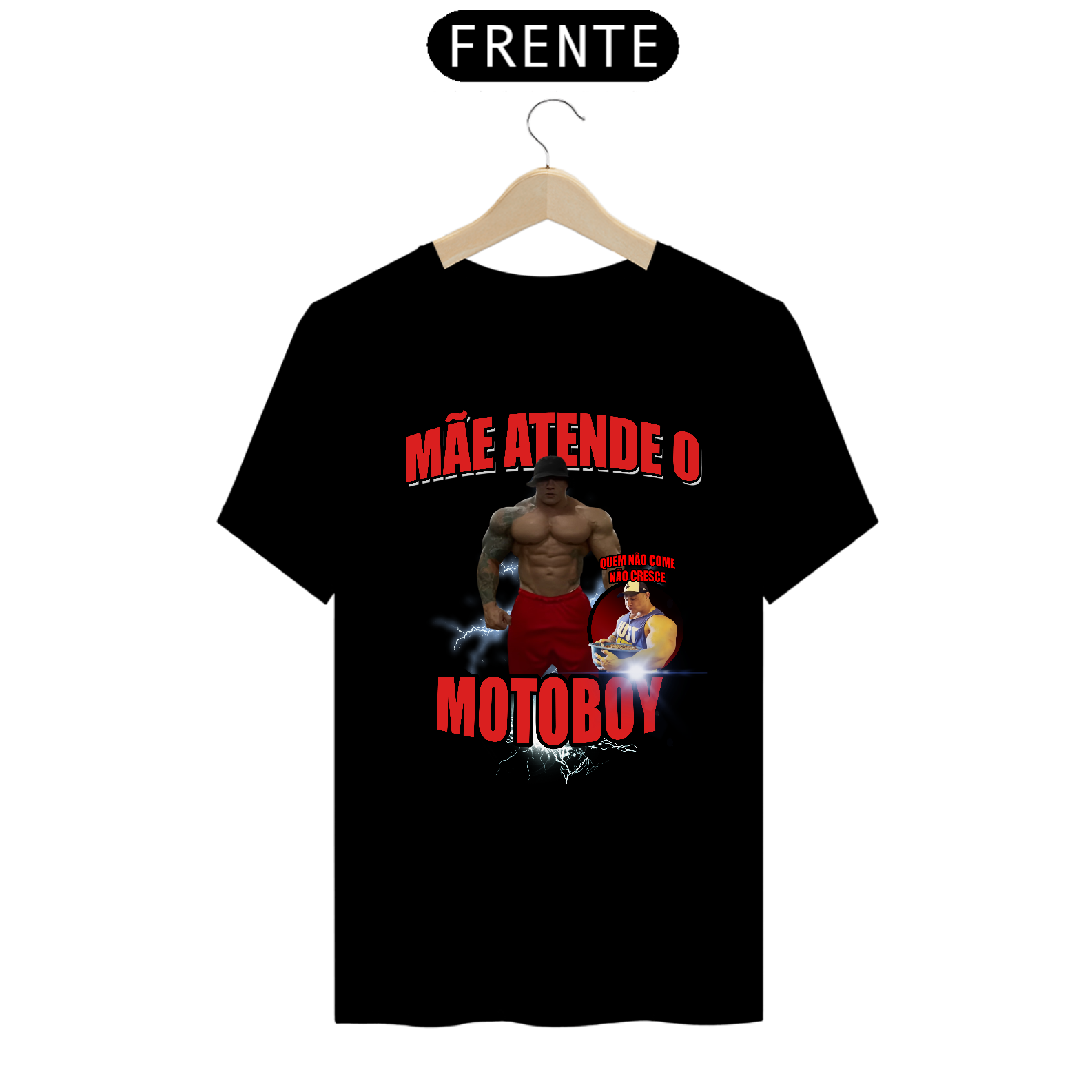 Nome do produto: Camiseta T-shirt Mãe atende o motoboy