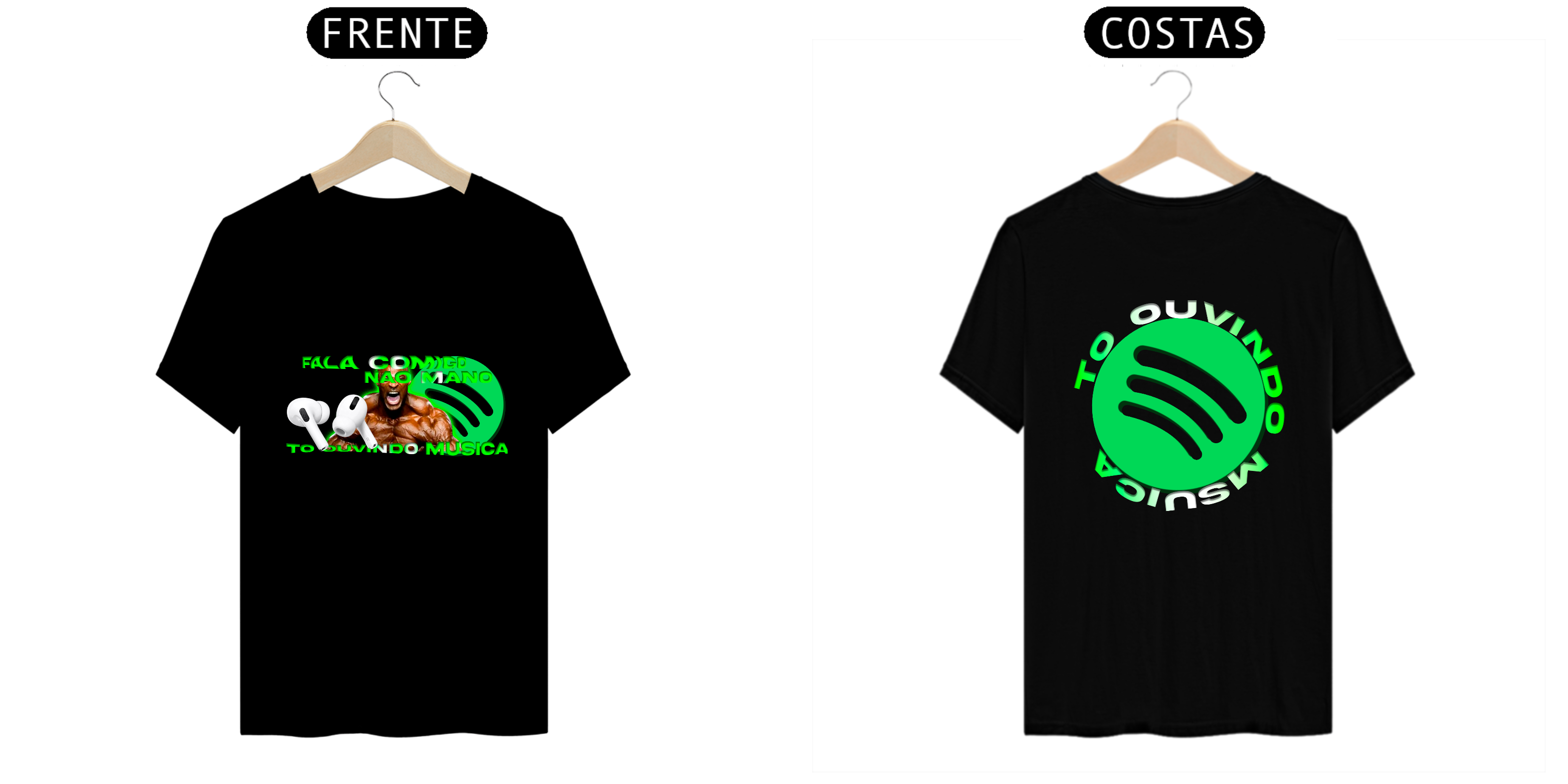 T-Shirt To Ouvindo Musica - Ronnie Coleman