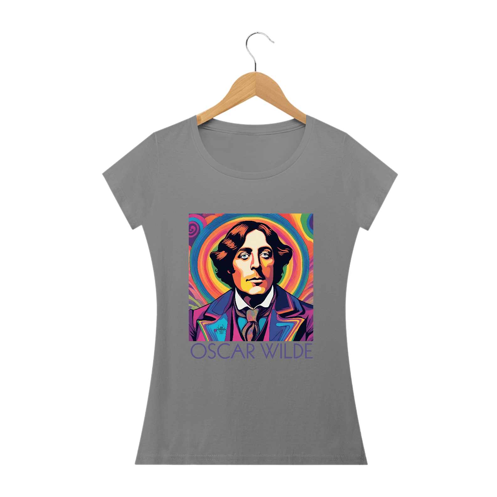 Oscar Wilde Long Quality (Branca/Cinza)