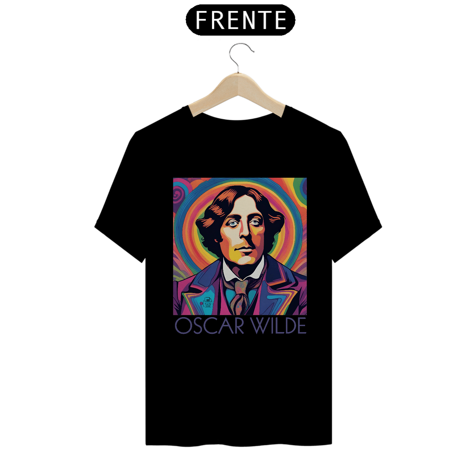 Oscar Wilde TShirt Quality (Preto)	Quality	Preto