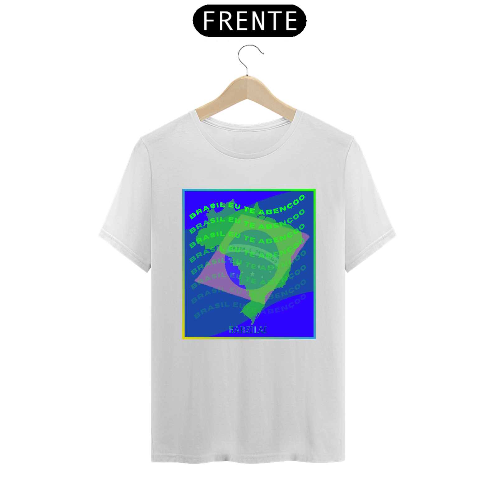 camiseta -  Brasil eu te abençoo 