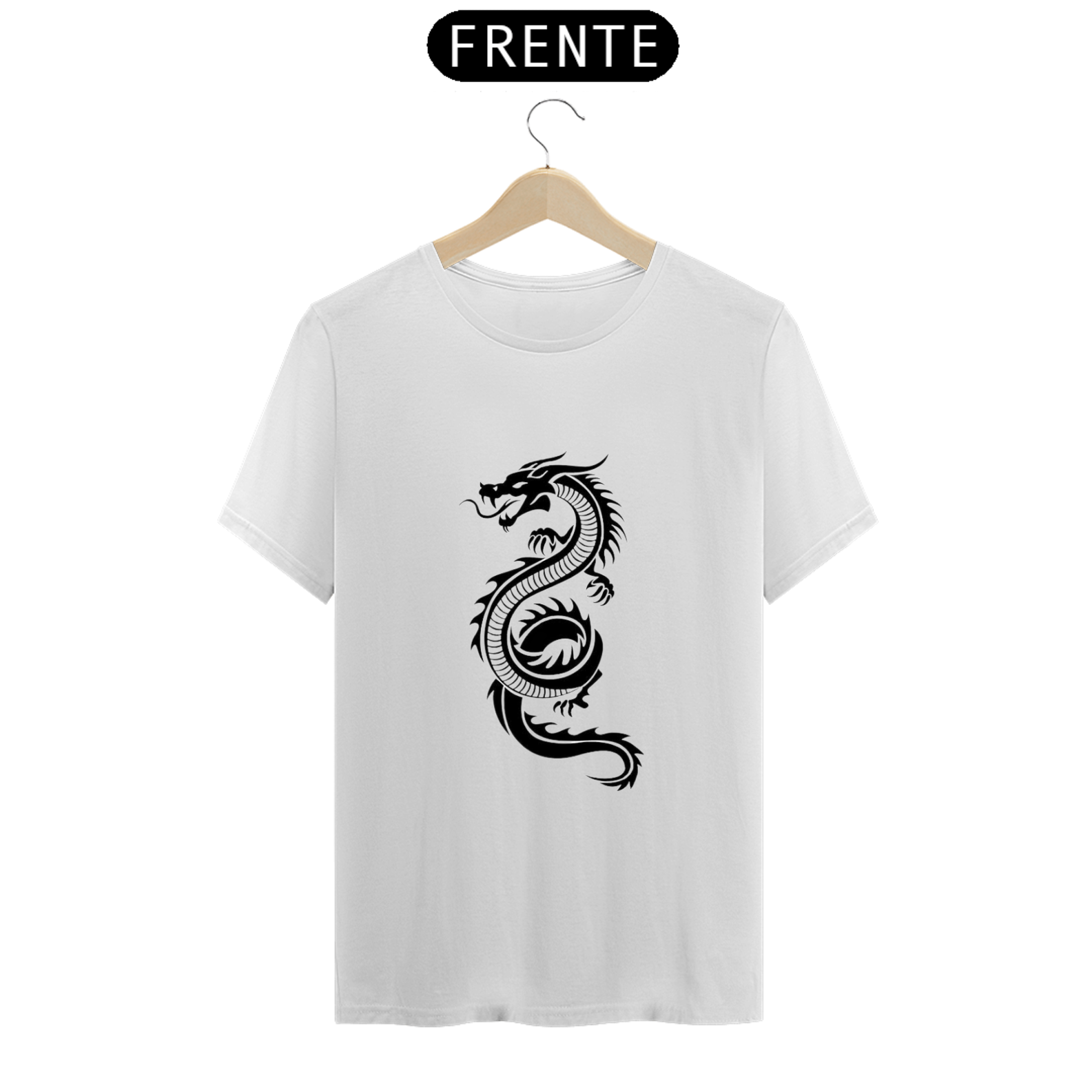 Nome do produto  T-shirt de dragão chinês 