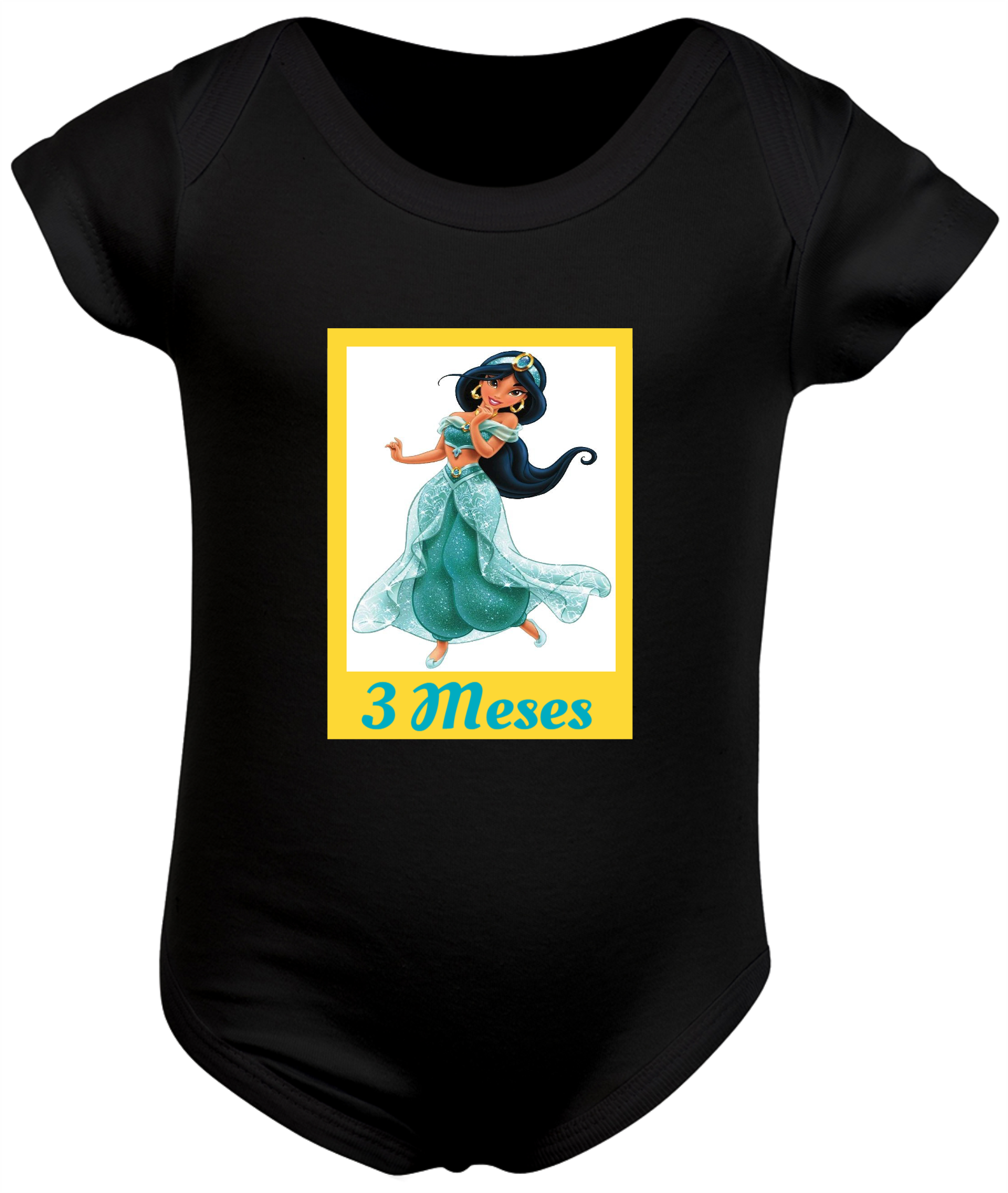 Body Mesversário 3/12 - Princesa Jasmine