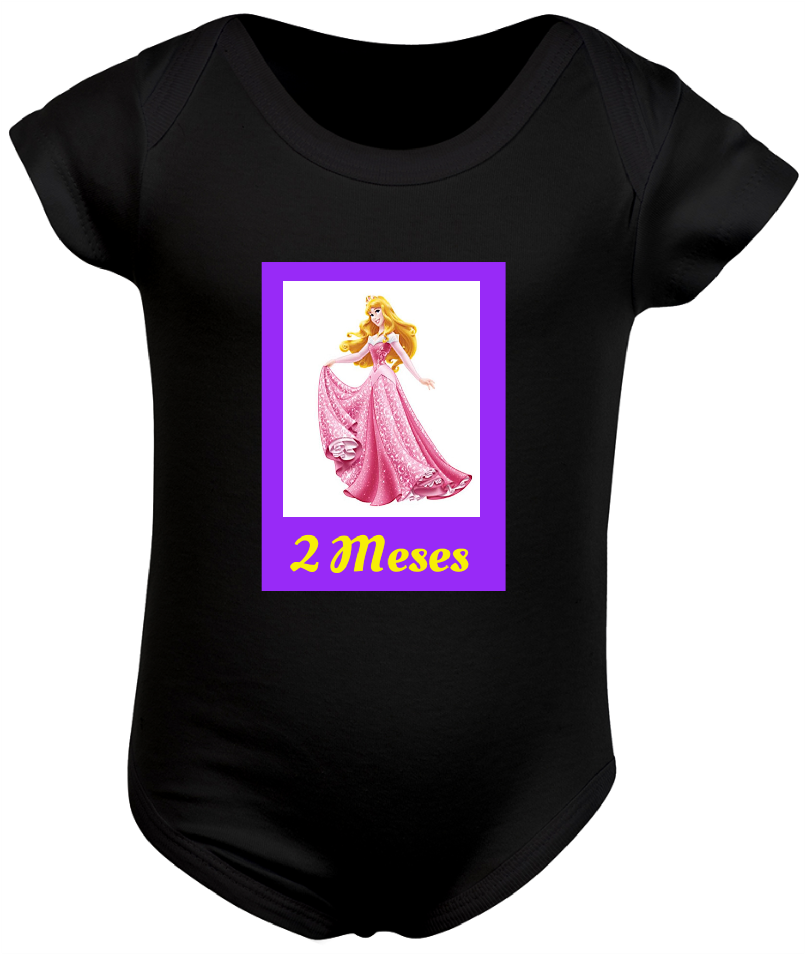 Nome do produto  Body Mesversário 1/12 - Princesa Aurora