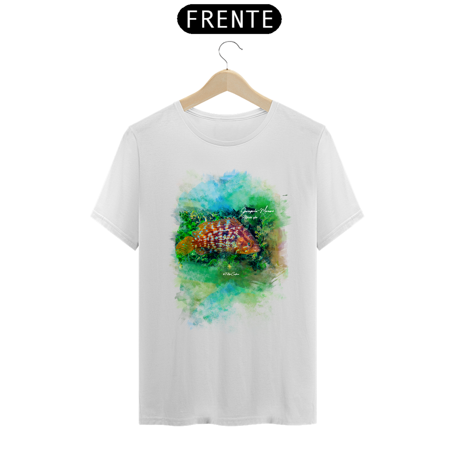Camiseta Garoupinha-mármore