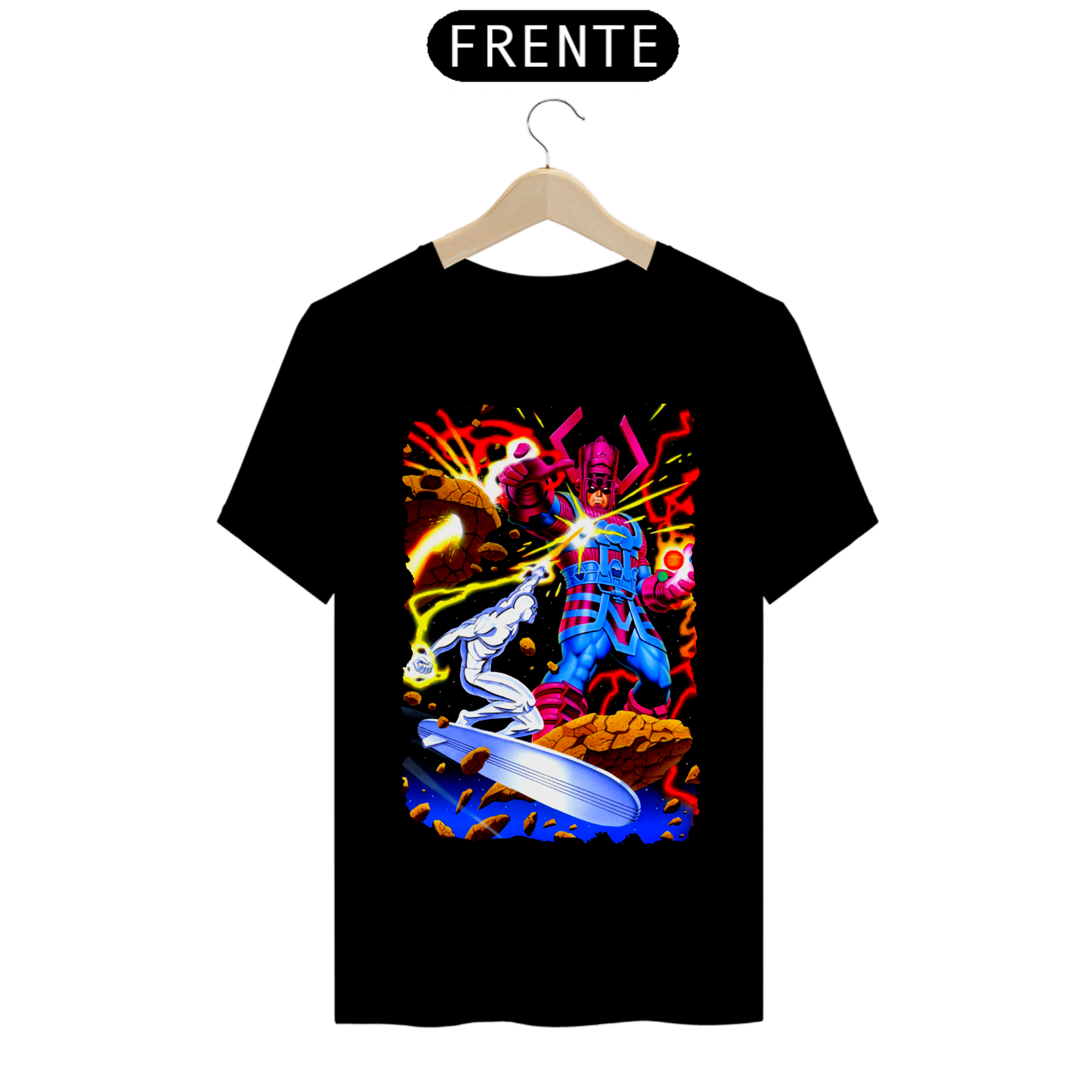 Camiseta Classic - Surfista Prateado vs Galactus