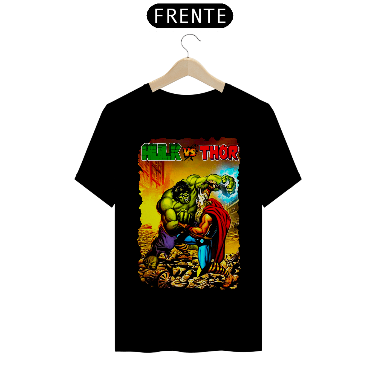 Camiseta Classic - Hulk vs Thor