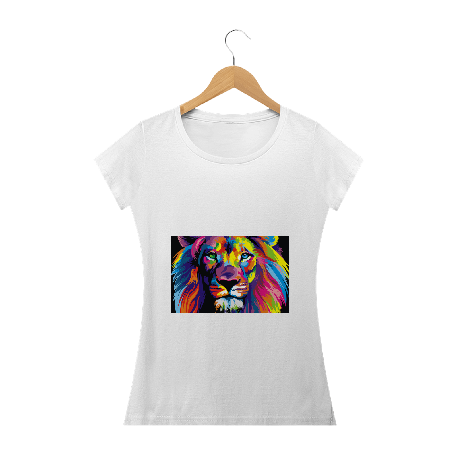 Nome do produto: Camiseta Feminina Leão de Judá 8