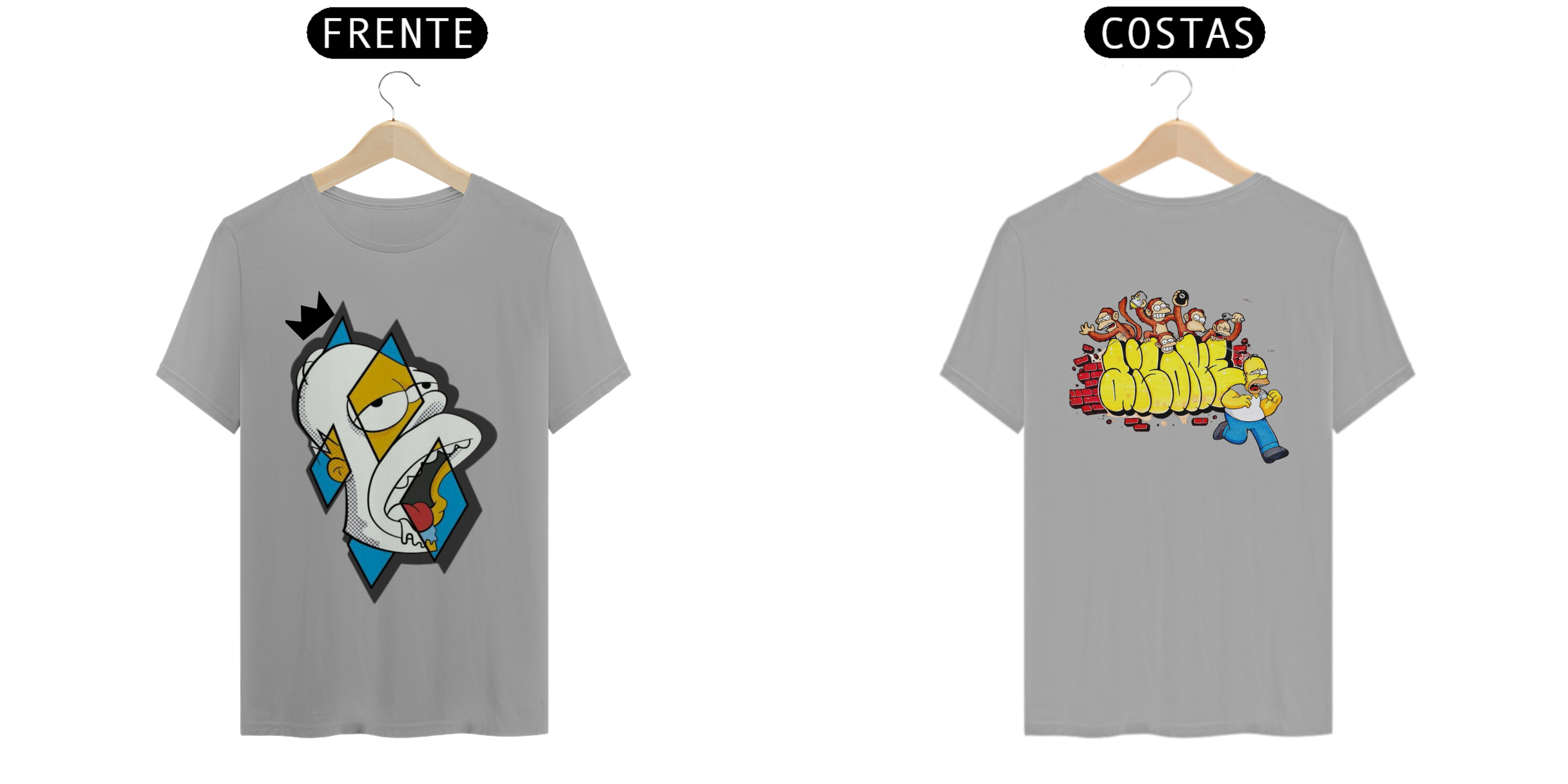 Nome do produto  Camiseta Homer Simpsons Graffiti