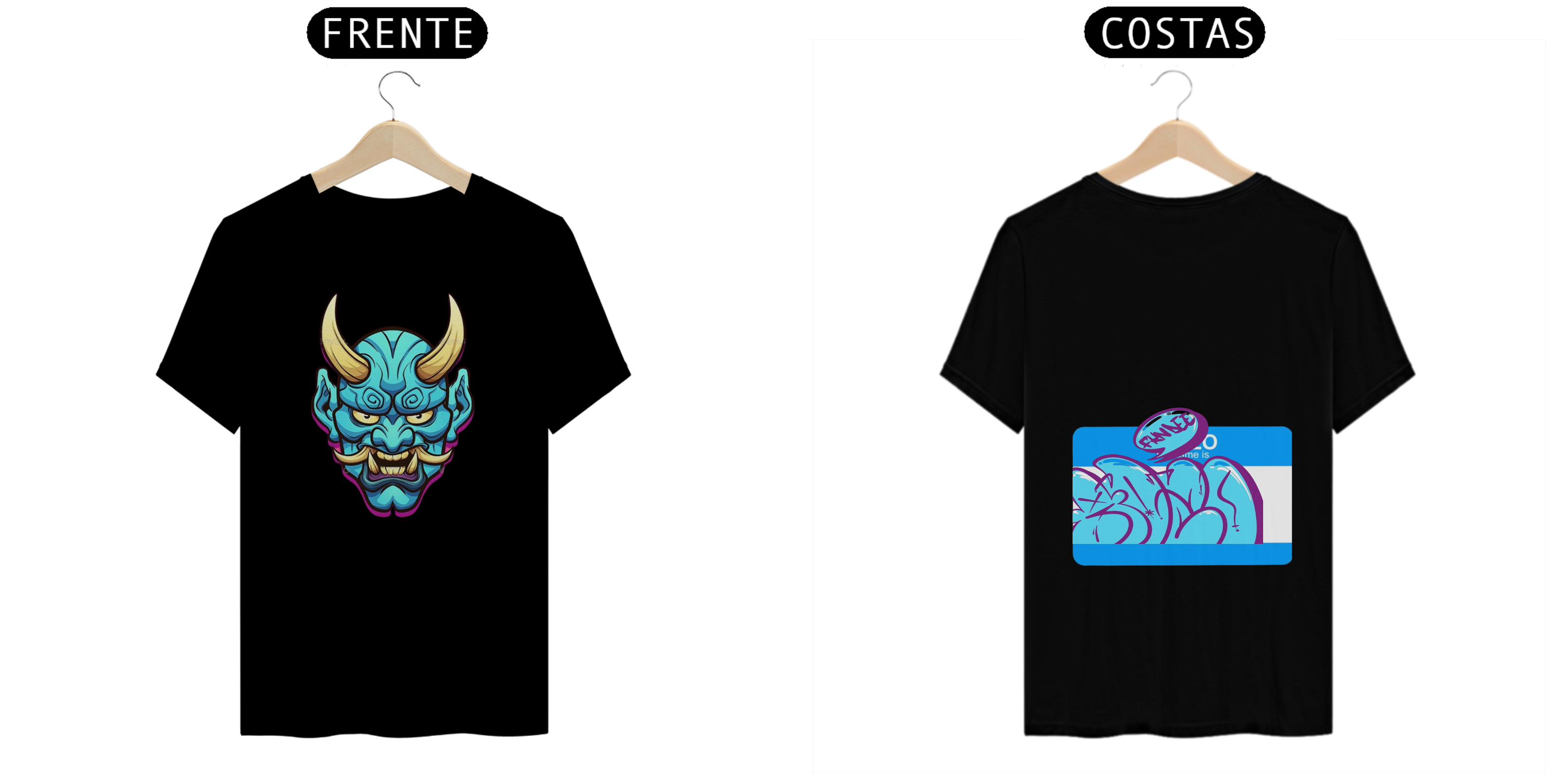 Nome do produto  Camiseta Oni Azul.