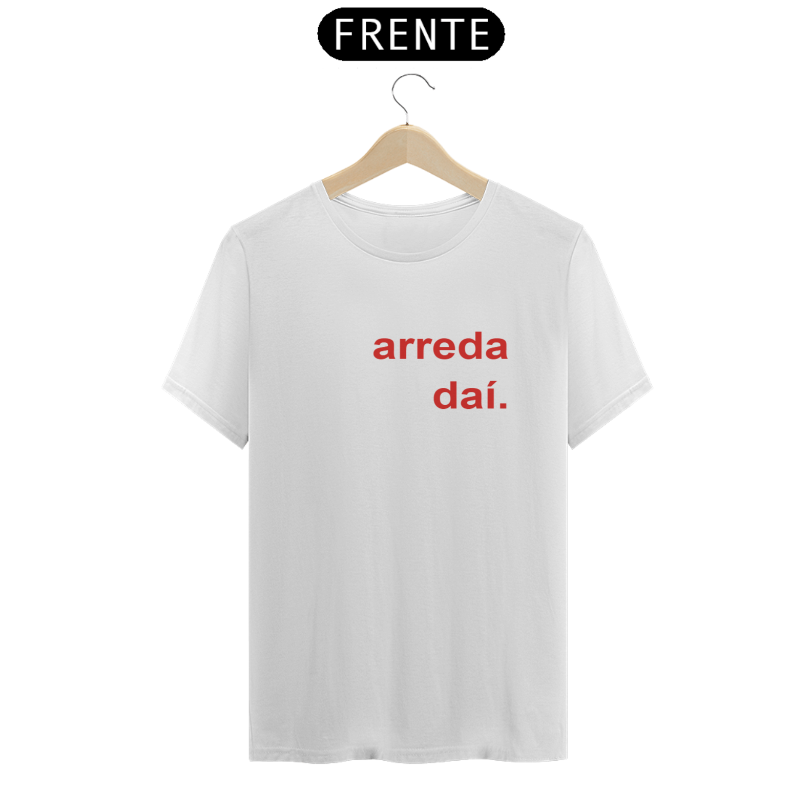 Arreda daí letra vermelho