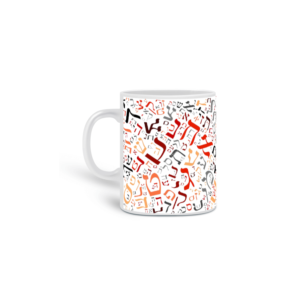 Nome do produto  Caneca : Letras Hebraicas