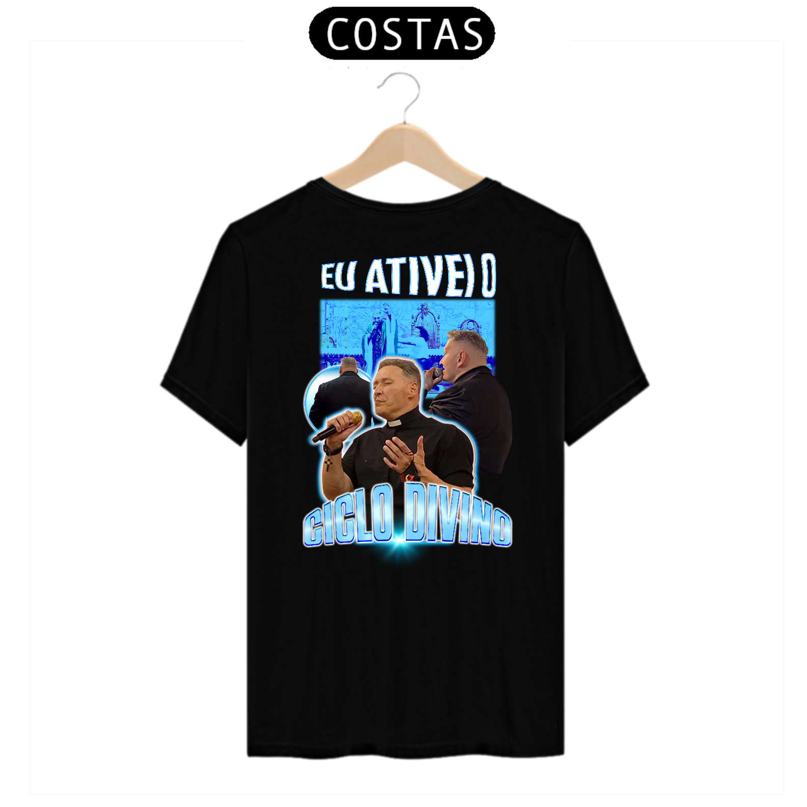 Camisa Eu Ativei O Ciclo Divino Estampas Nas Costas