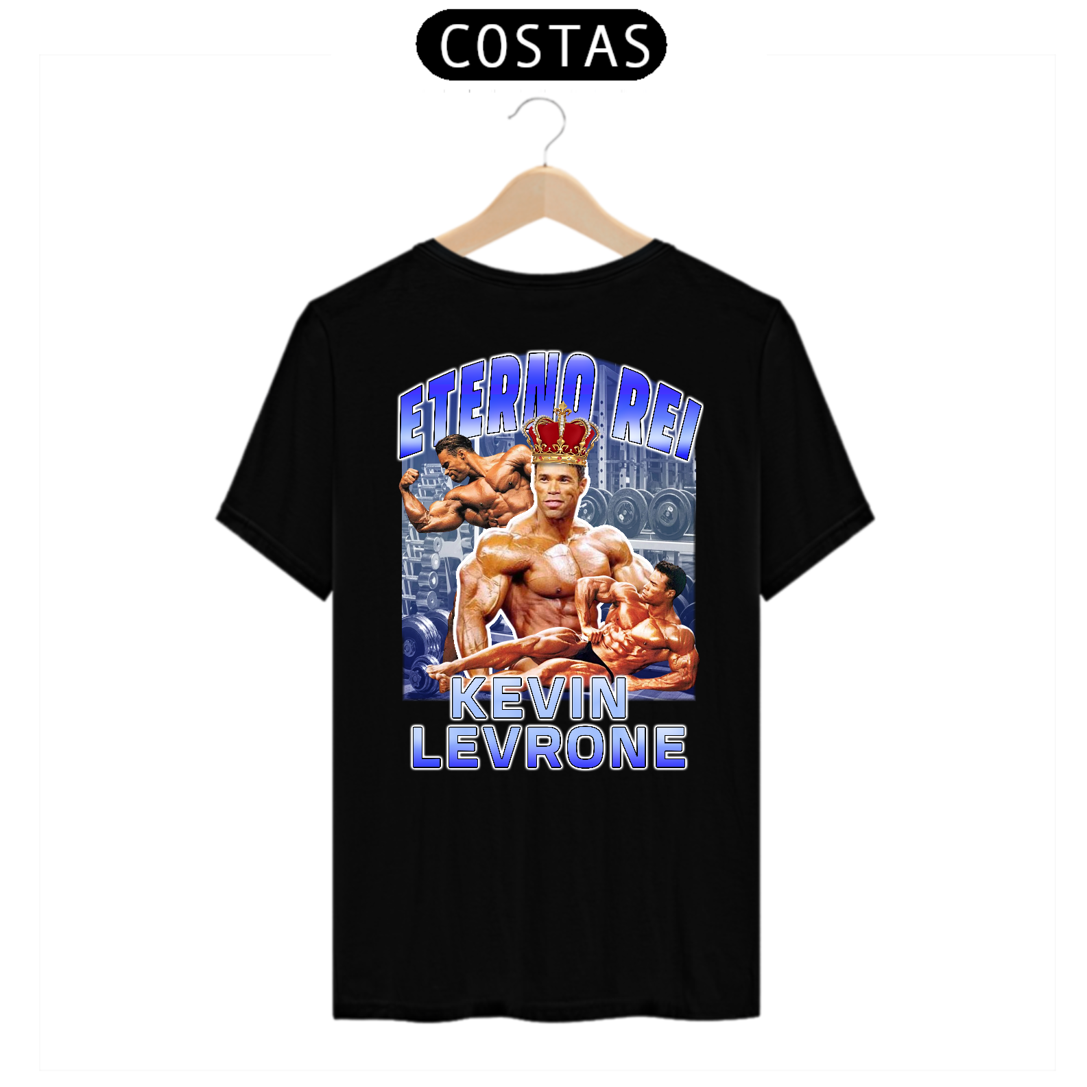 Camisa Eterno Rei Kevin Levrone Estampa Nas Costas