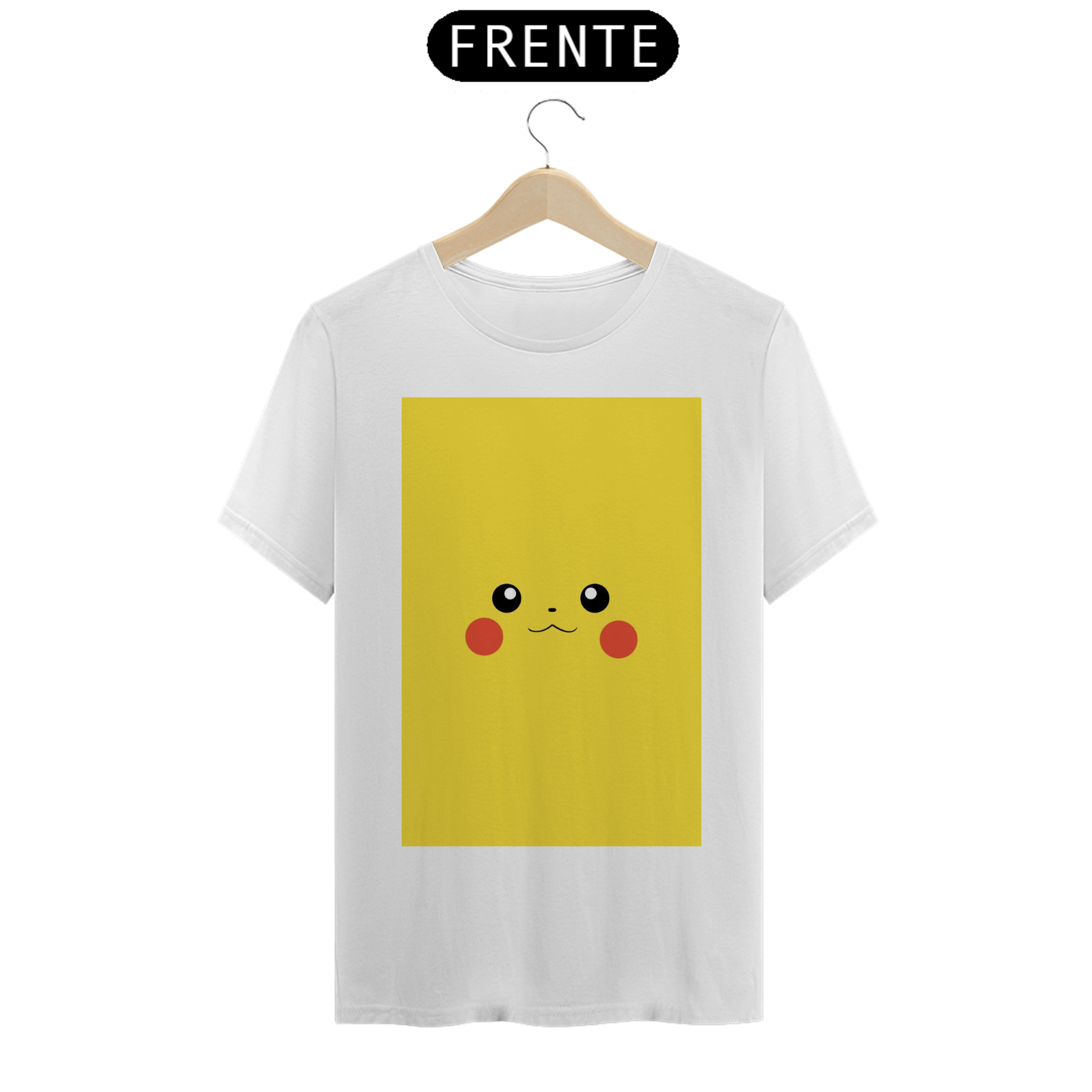 Camisa Pikachu rosto