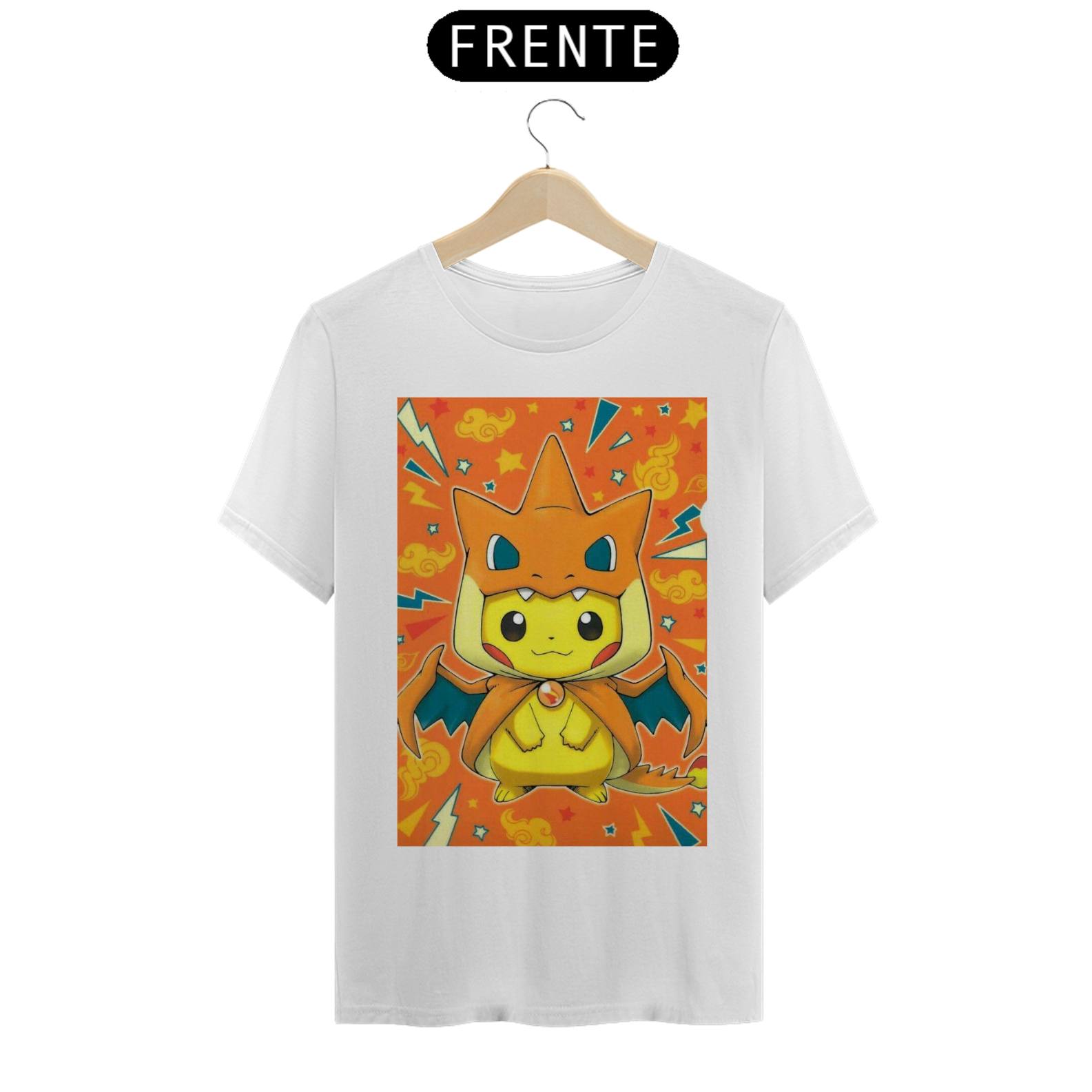 Camisa Pikachu Charizard