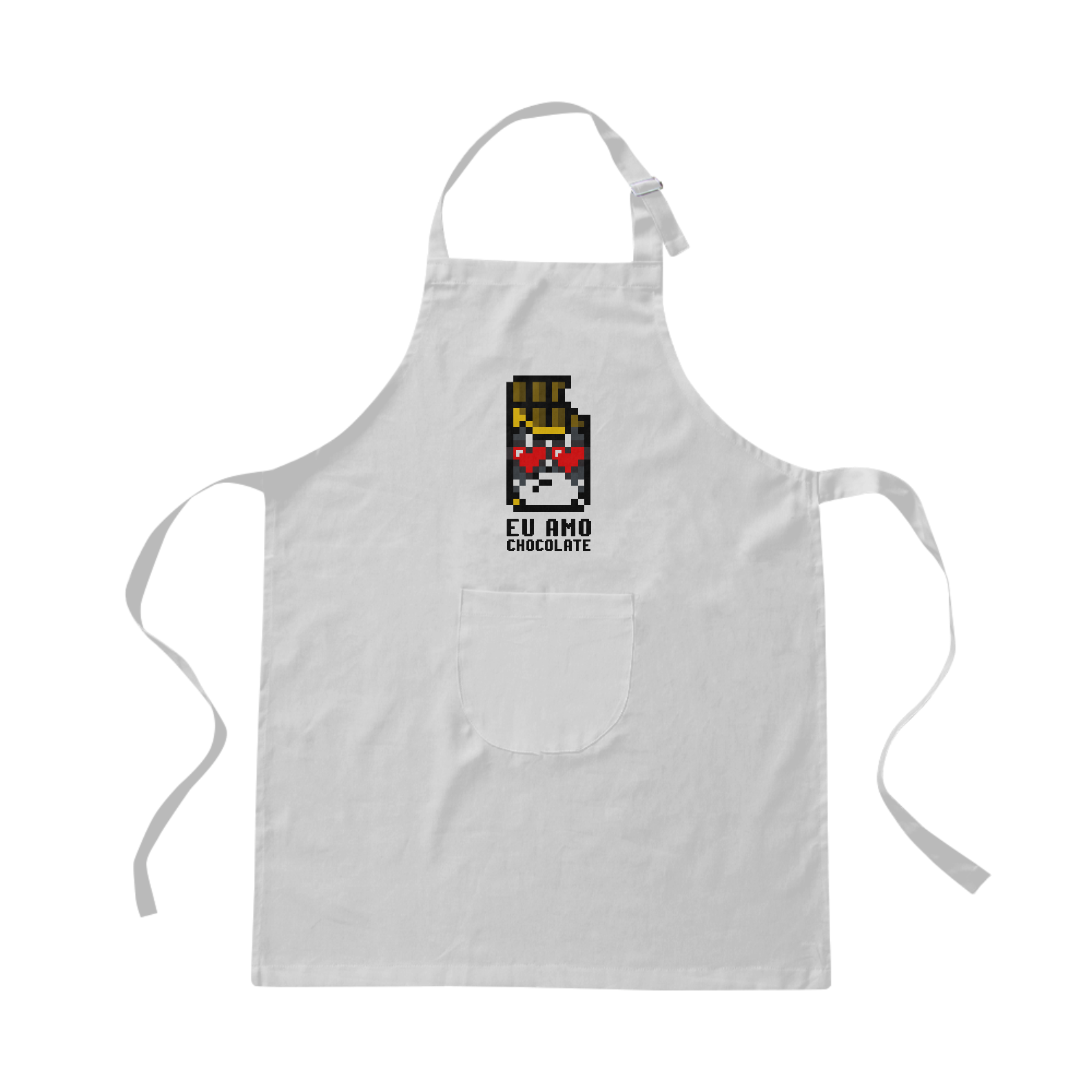Avental Brim Eu Amo Chocolate