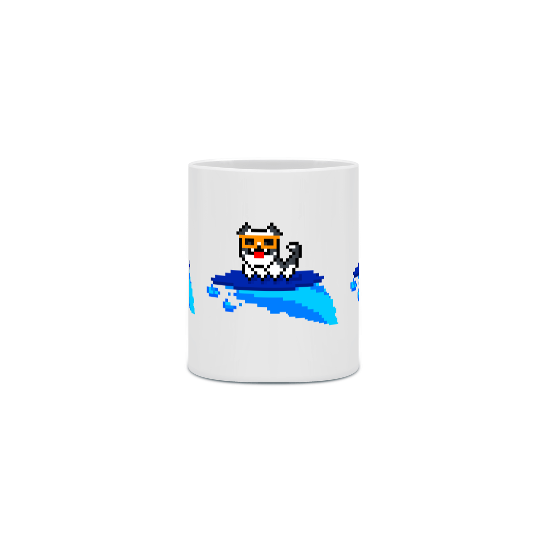 Caneca Toby surfing