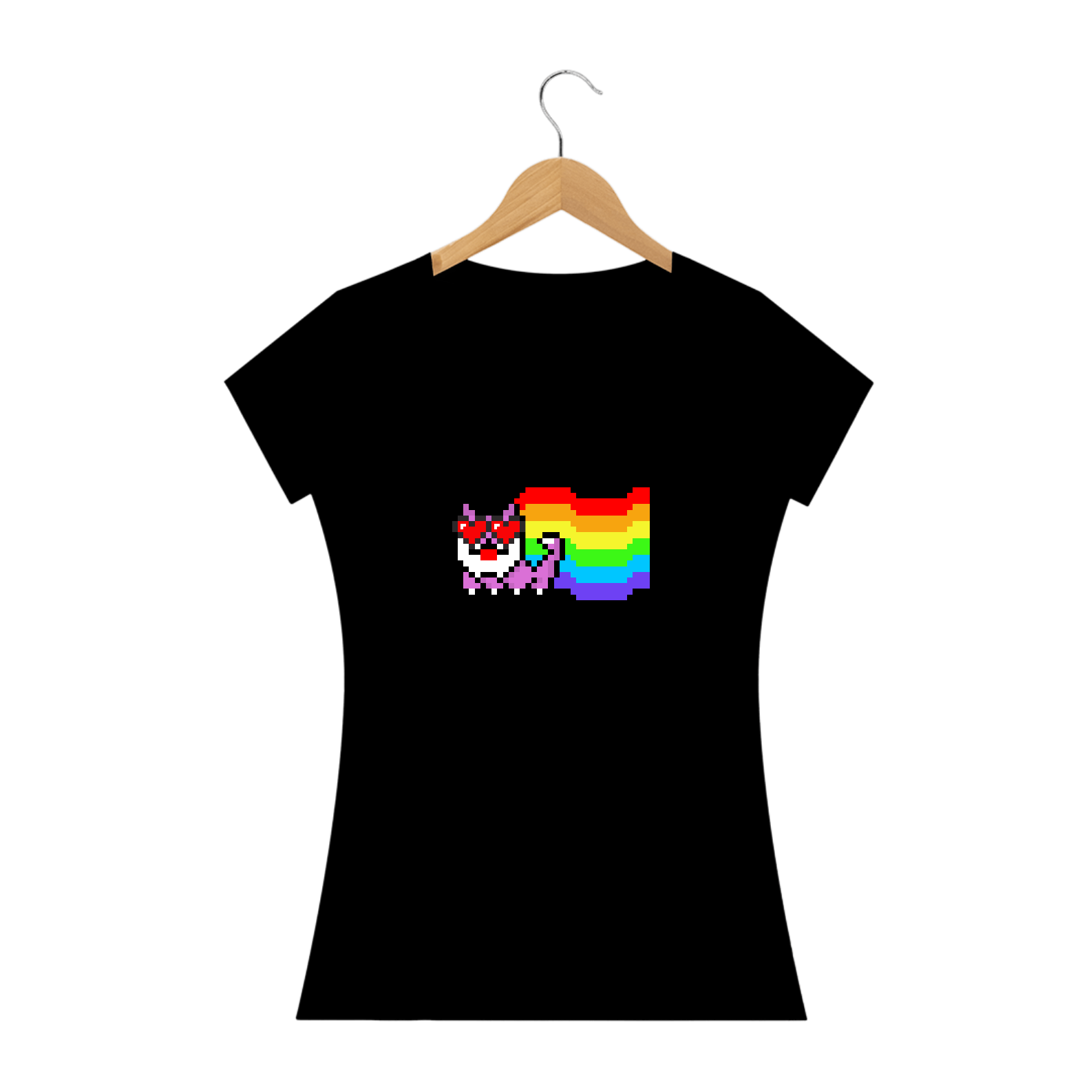 Camiseta feminina Nanda Flying on a Rainbow