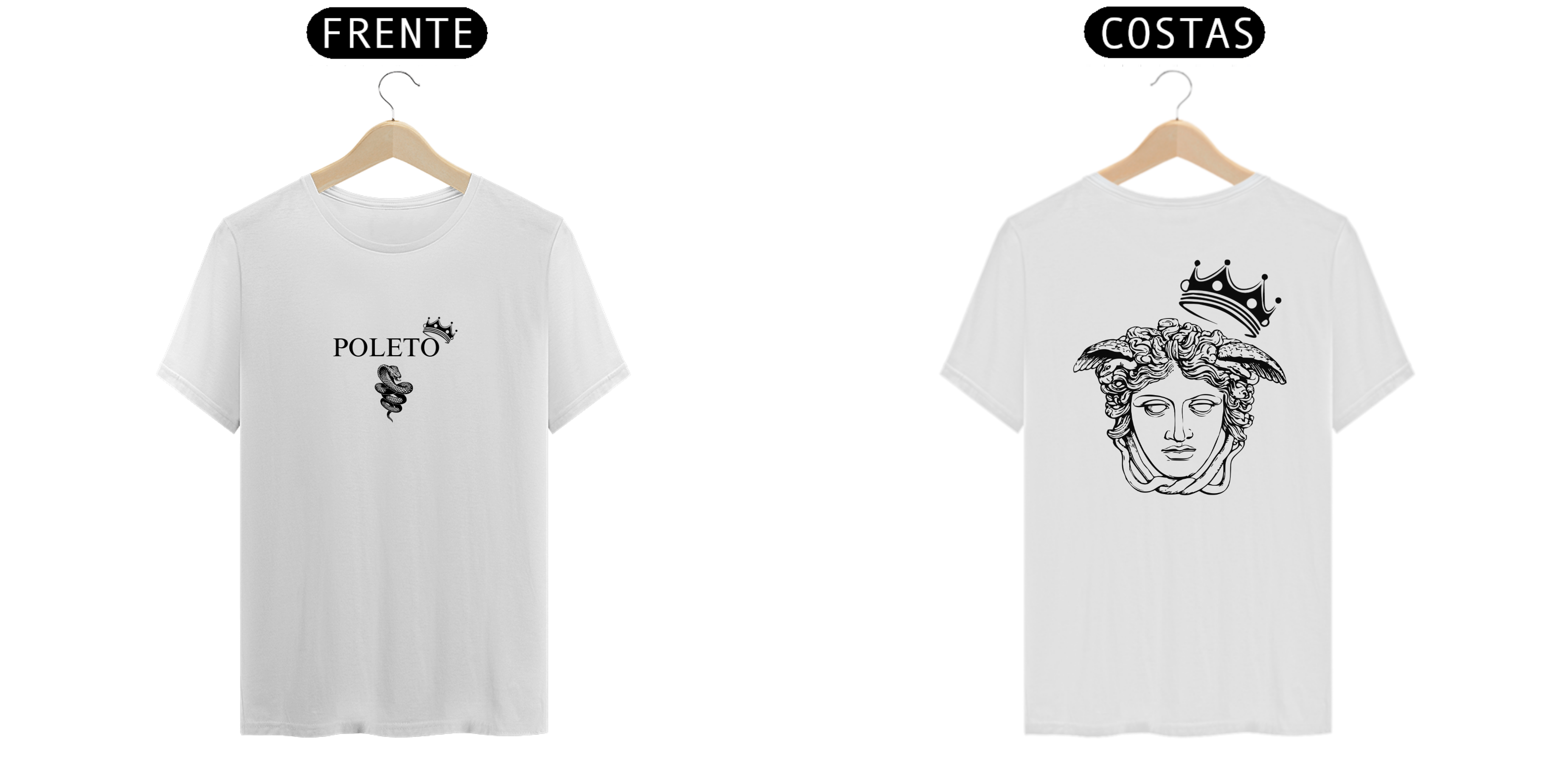 CAMISETA MEDUSA BRANCA