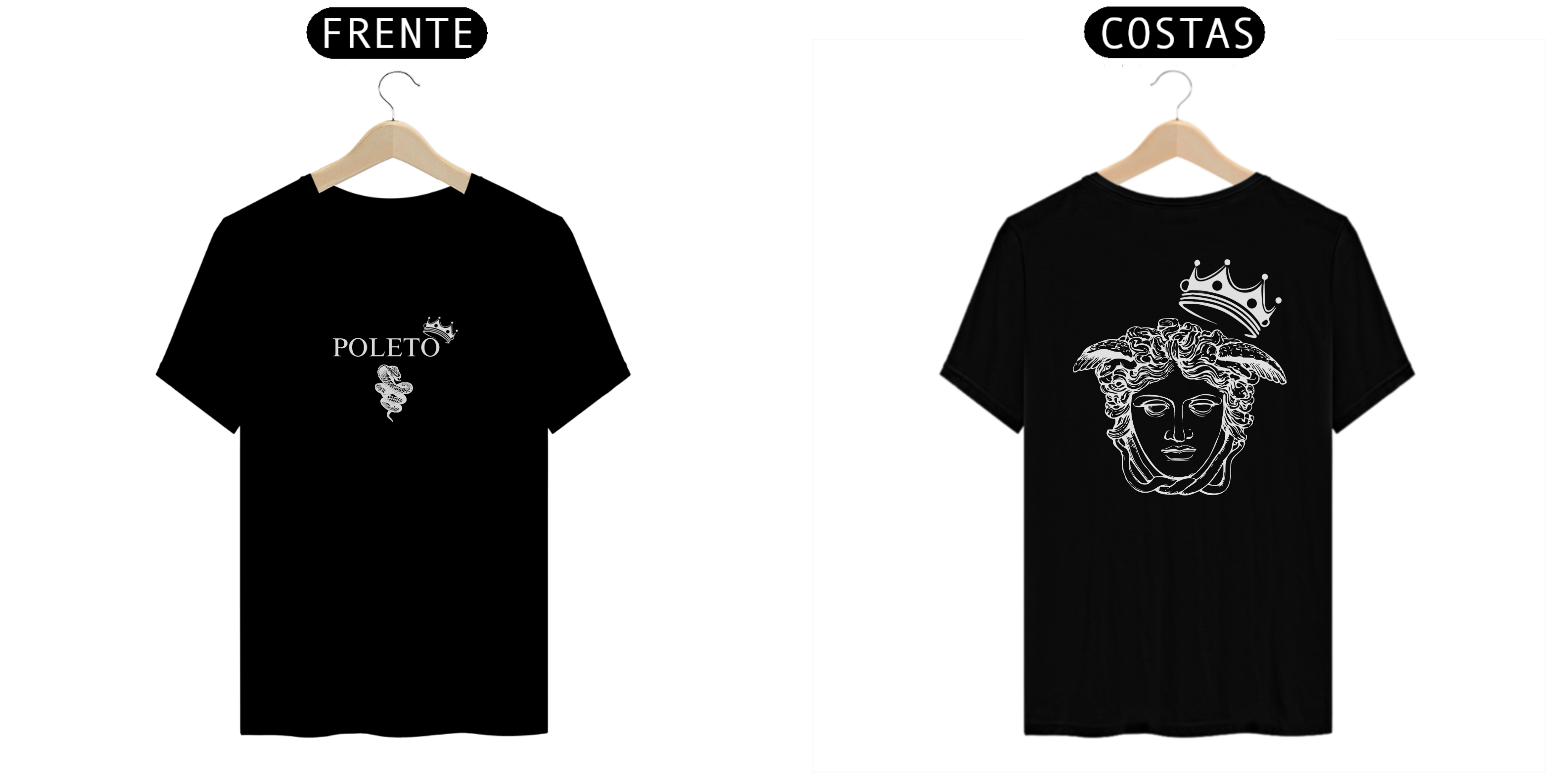 CAMISETA MEDUSA PRETA