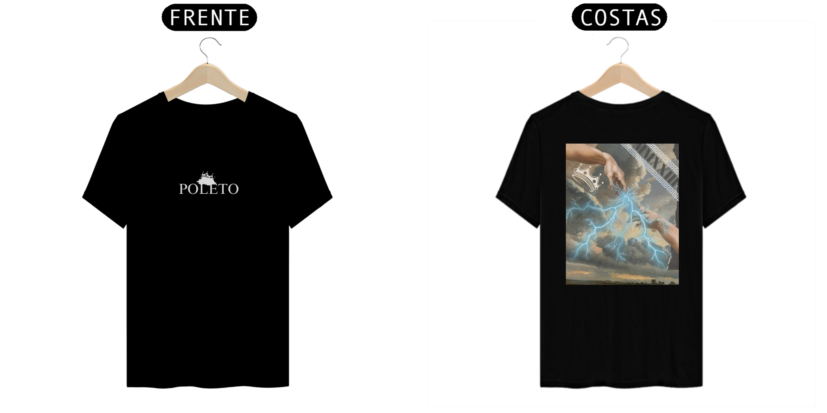 CAMISETA CREATION PRETA