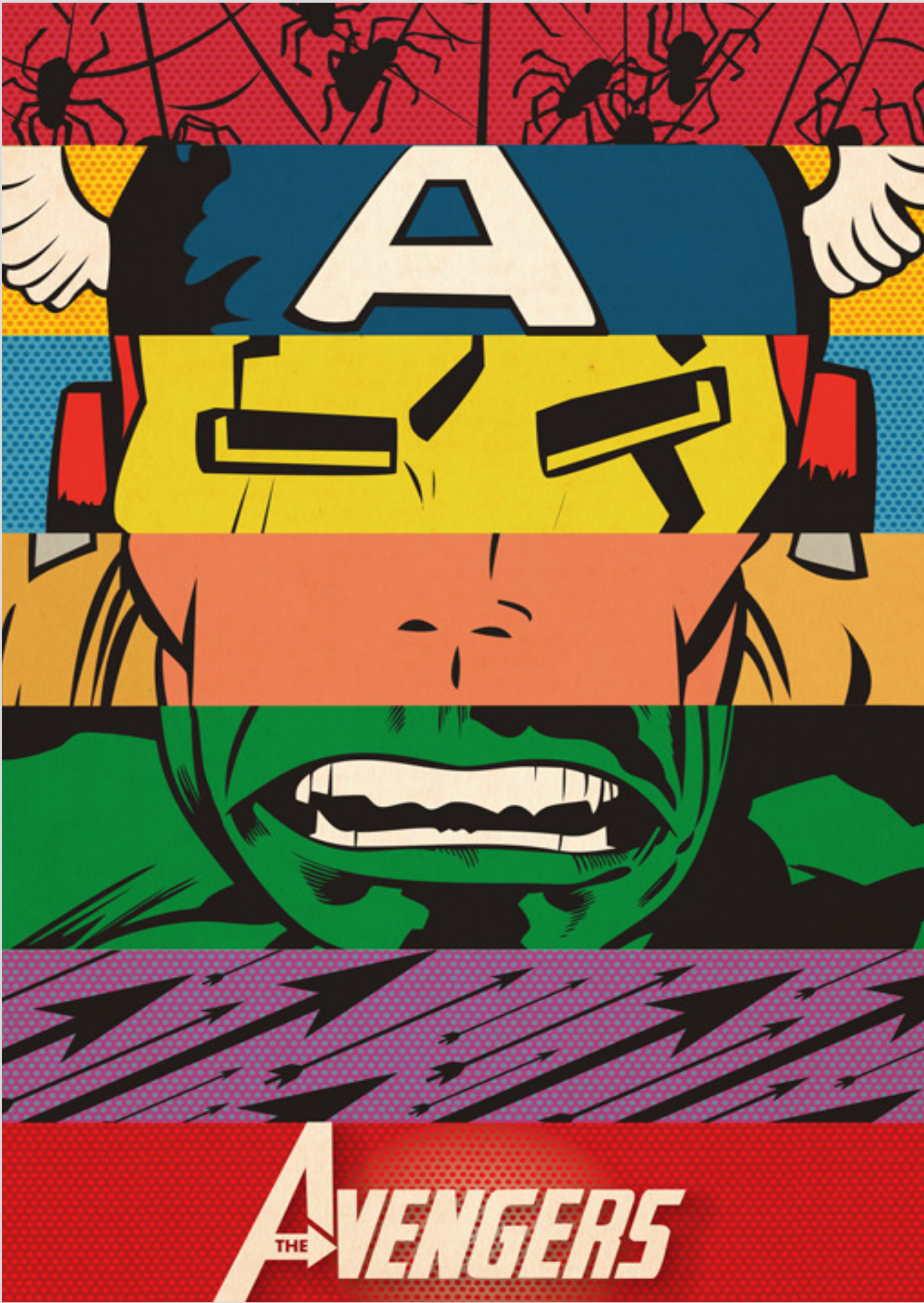 QUADRO POSTER - THE AVENGERS