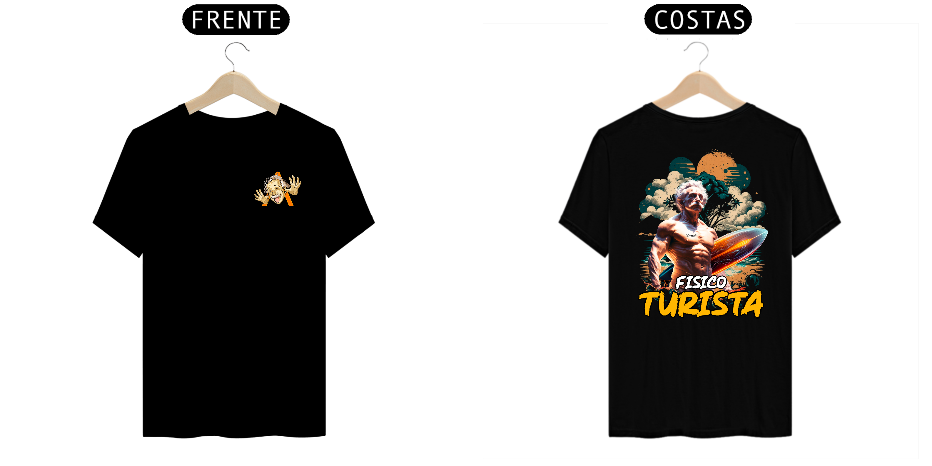 Camiseta Alpha Back | FÍSICO TURISTA - ALBERT EINSTEIN