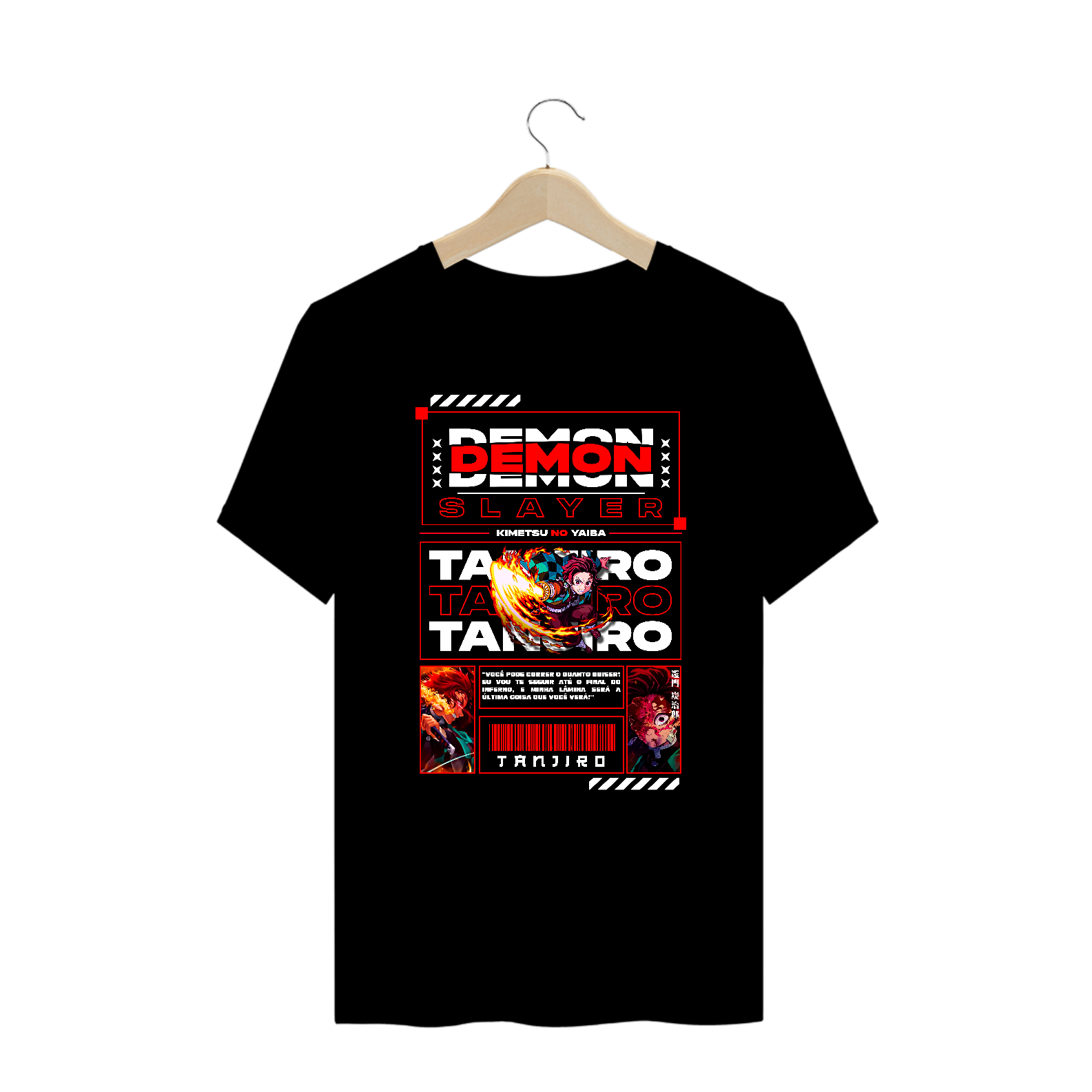 Camiseta Oversized Alpha Premium | DEMON SLAYER - TANJIRO KAMADO 竈門 炭治郎