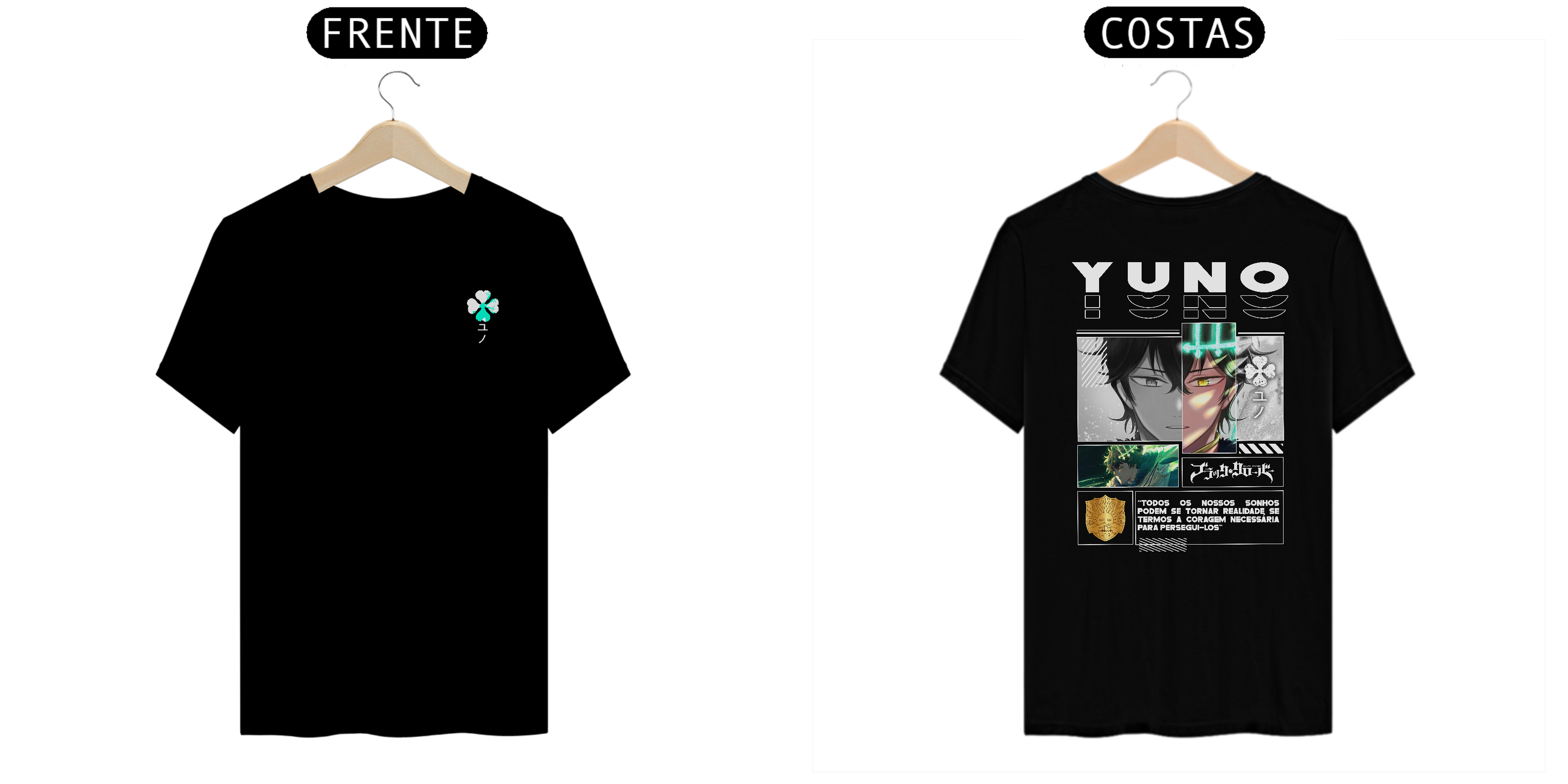 Camiseta Alpha Back | BLACK CLOVER - YUNO ユノ