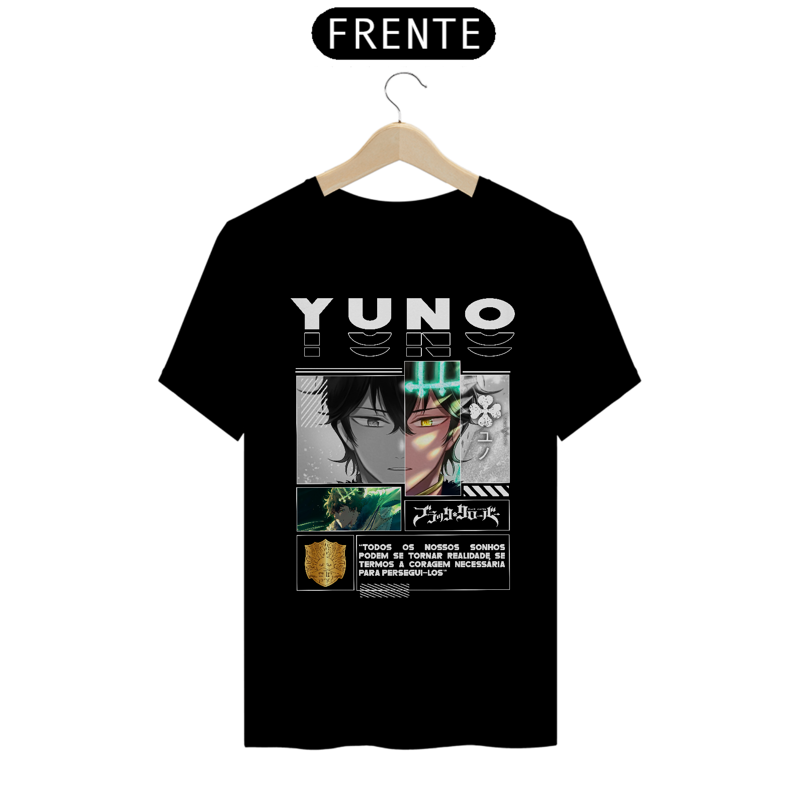 Camiseta Alpha Front | BLACK CLOVER - YUNO ユノ