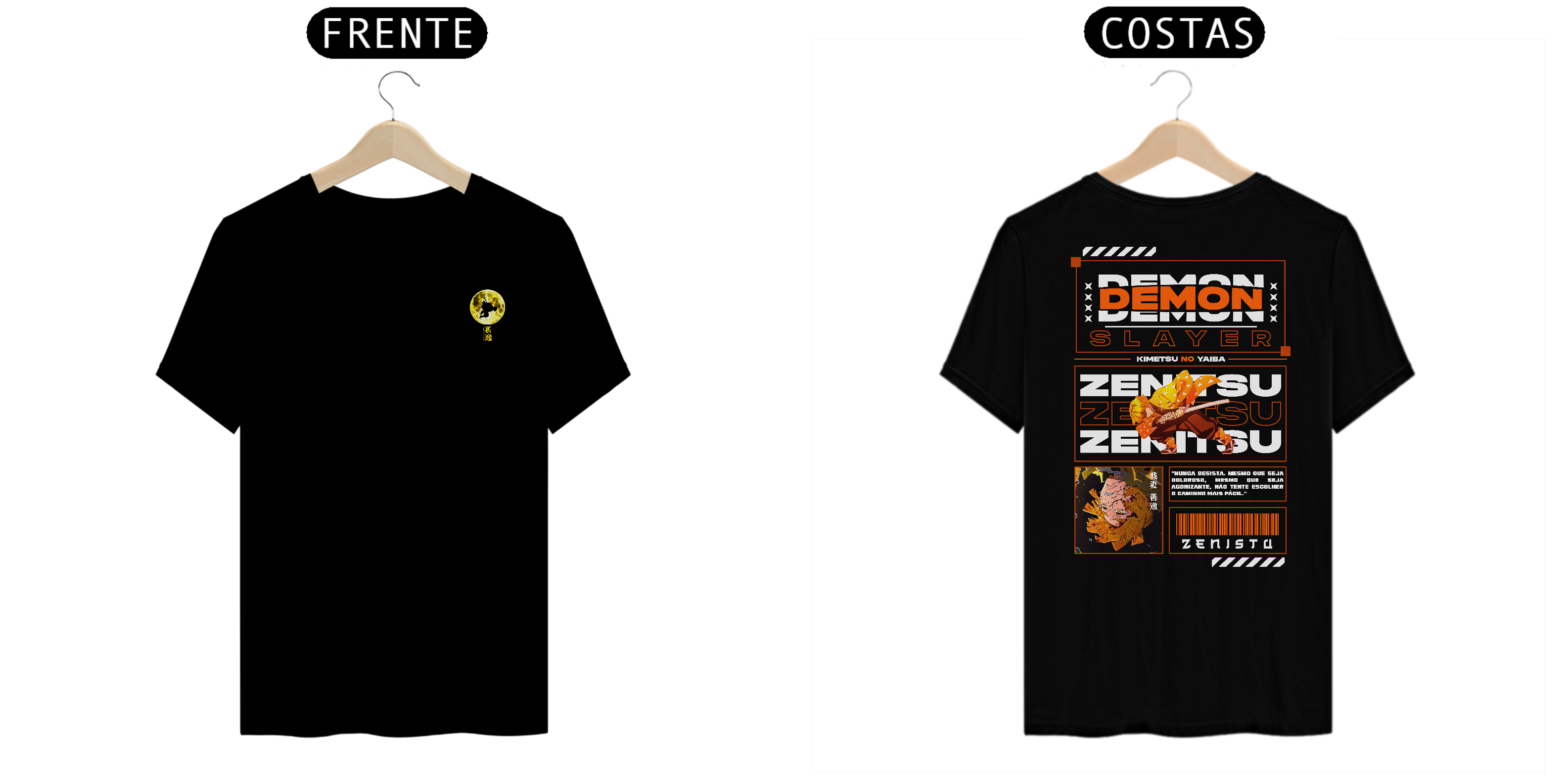 Camiseta Alpha Back | DEMON SLAYER - ZENITSU AGATSUMA 我妻 善逸