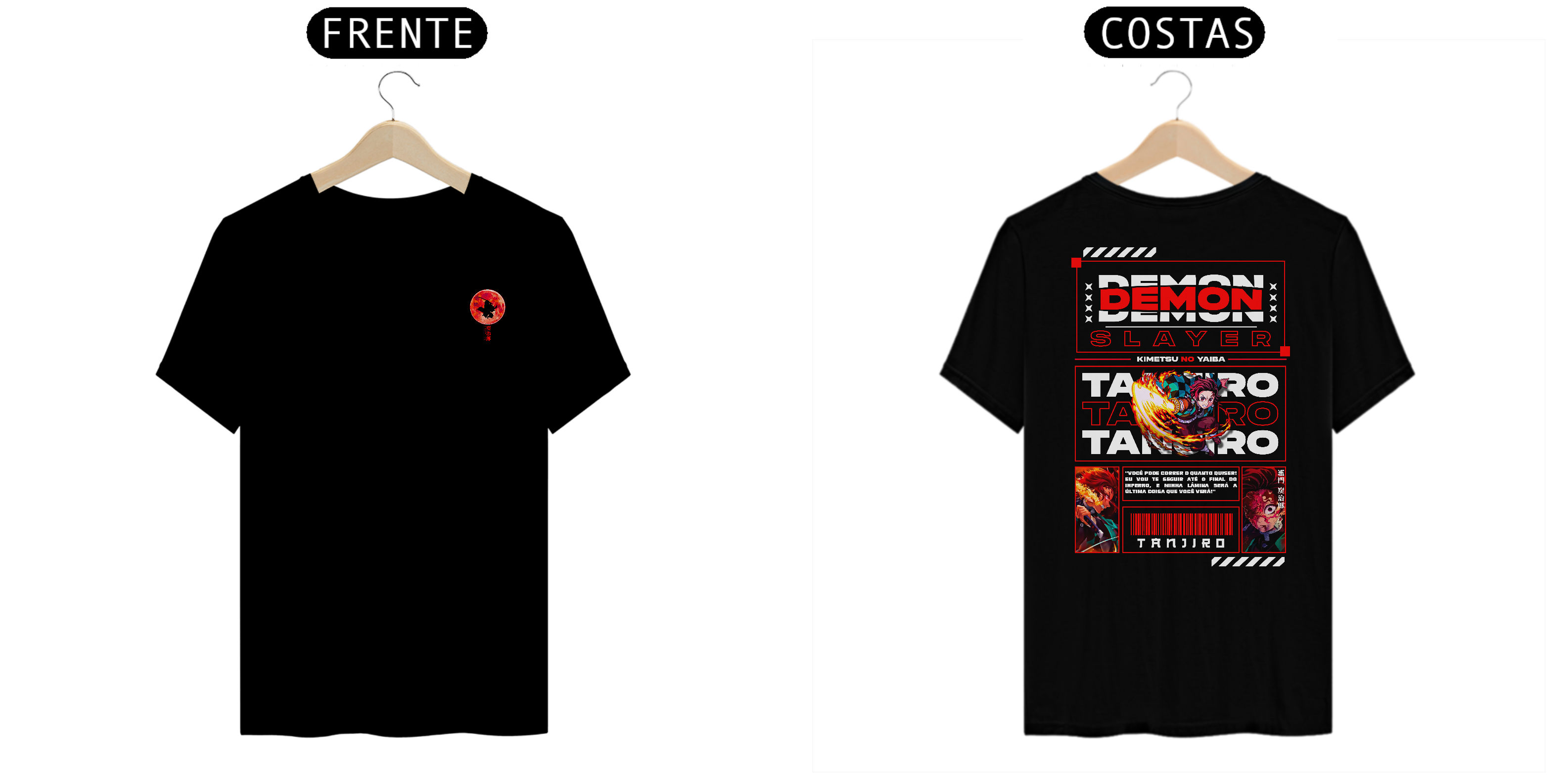 Camiseta Alpha Back | DEMON SLAYER - TANJIRO KAMADO 竈門 炭治郎