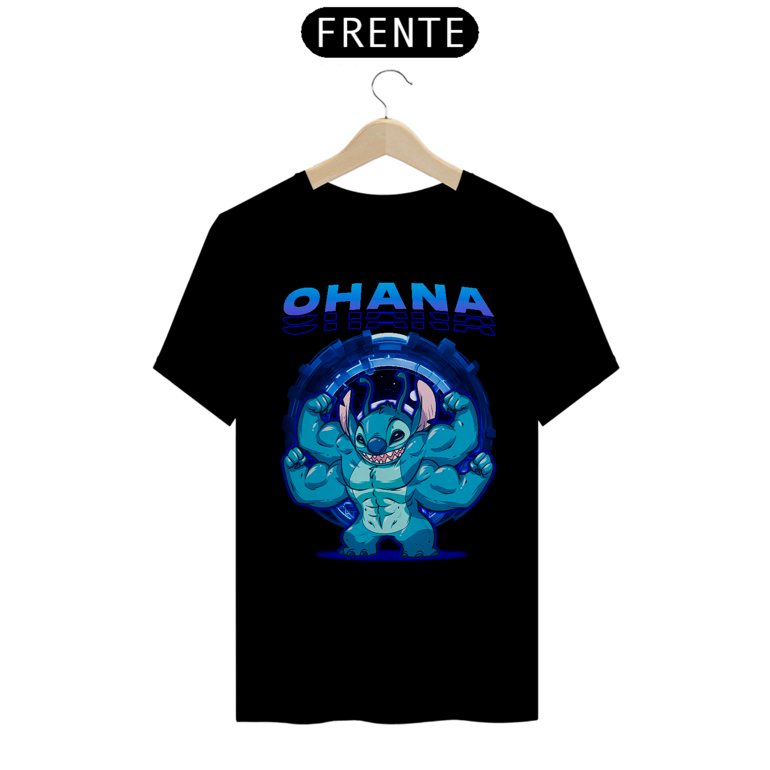 Camiseta Alpha Front Premium | OHANA - STITCH