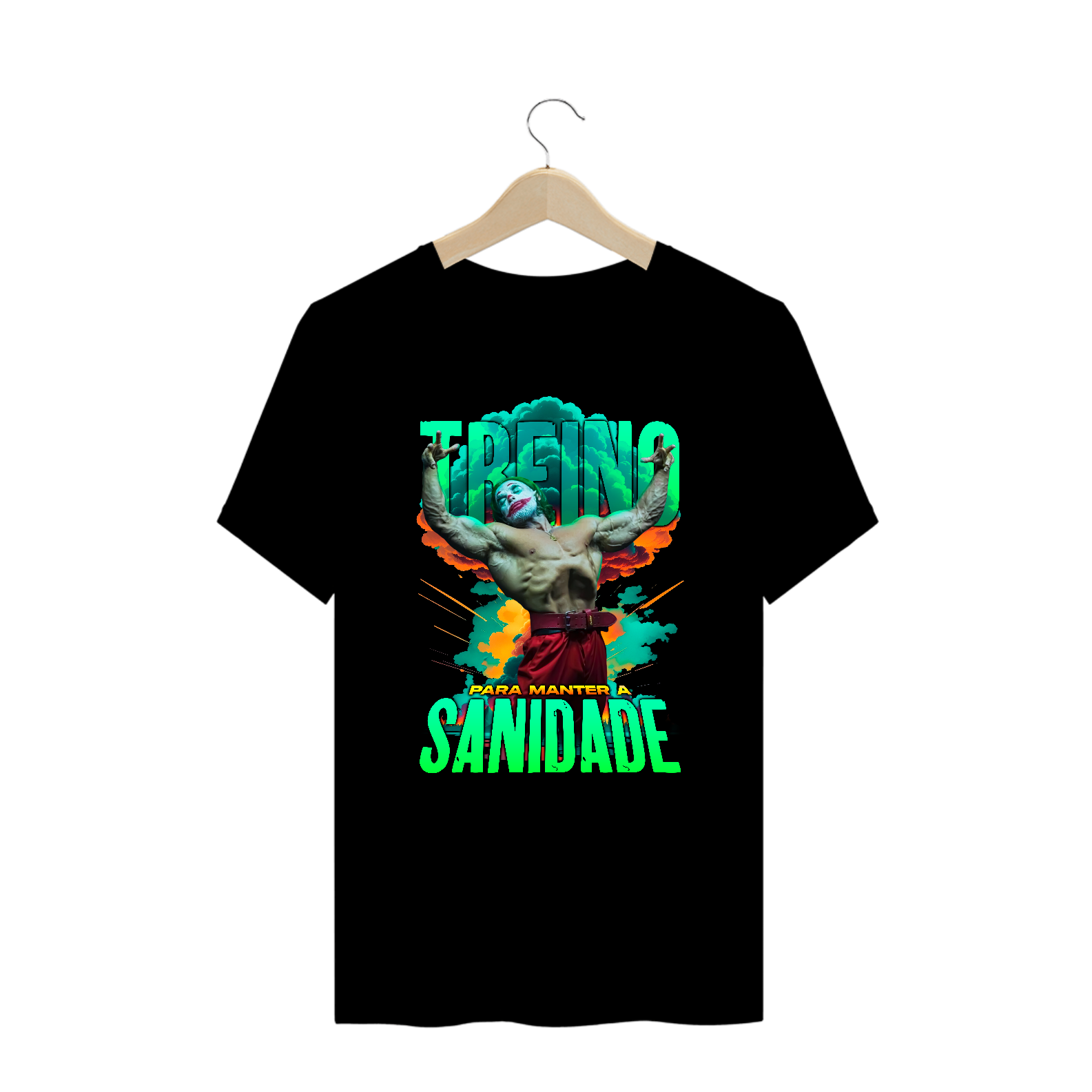 Camiseta Oversized Alpha Premium | TREINO PARA MANTER A SANIDADE - JOKER