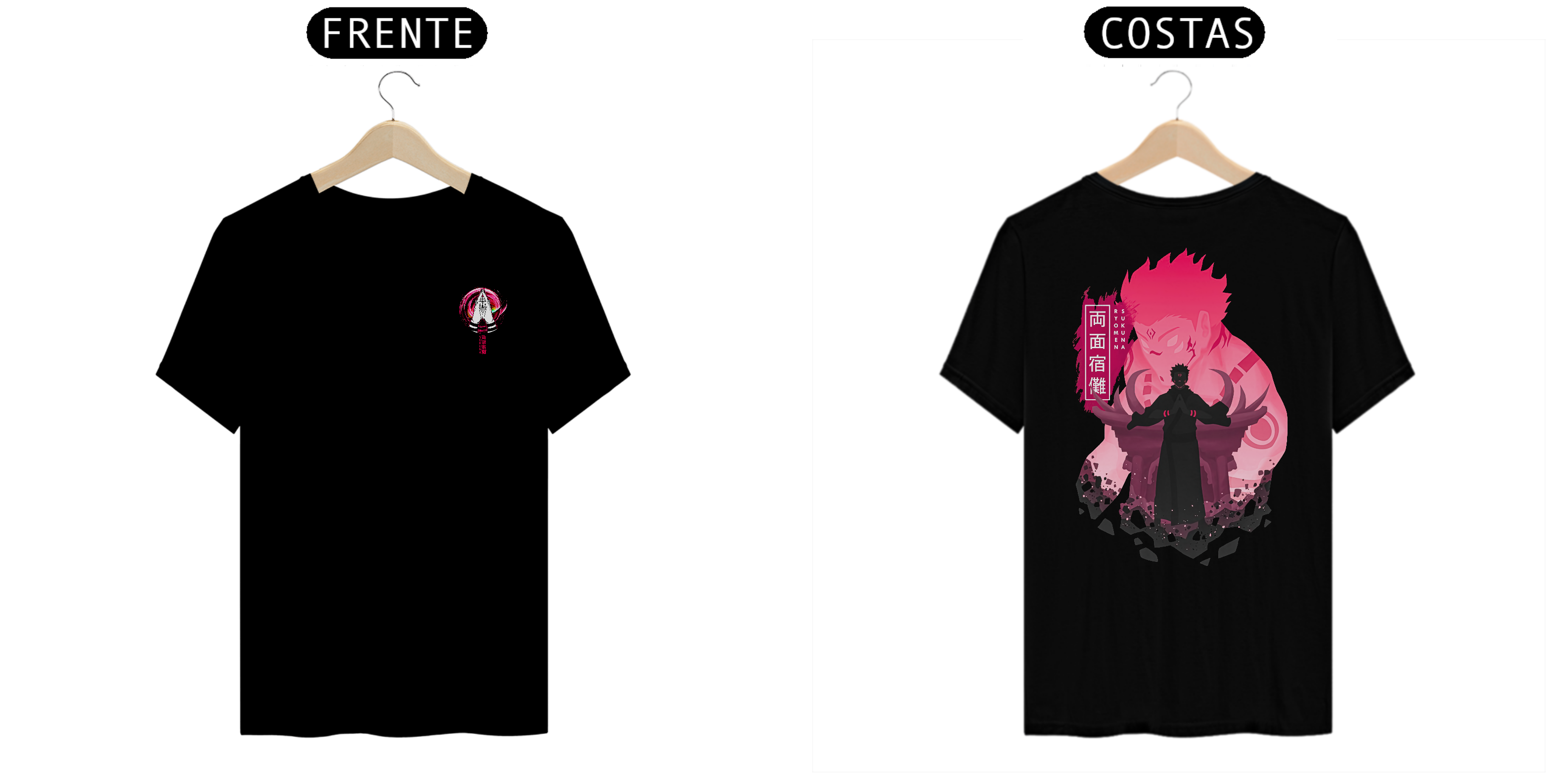 Camiseta Alpha Back Premium | REI DAS MALDIÇÕES - RYOMEN SUKUNA 両面宿儺