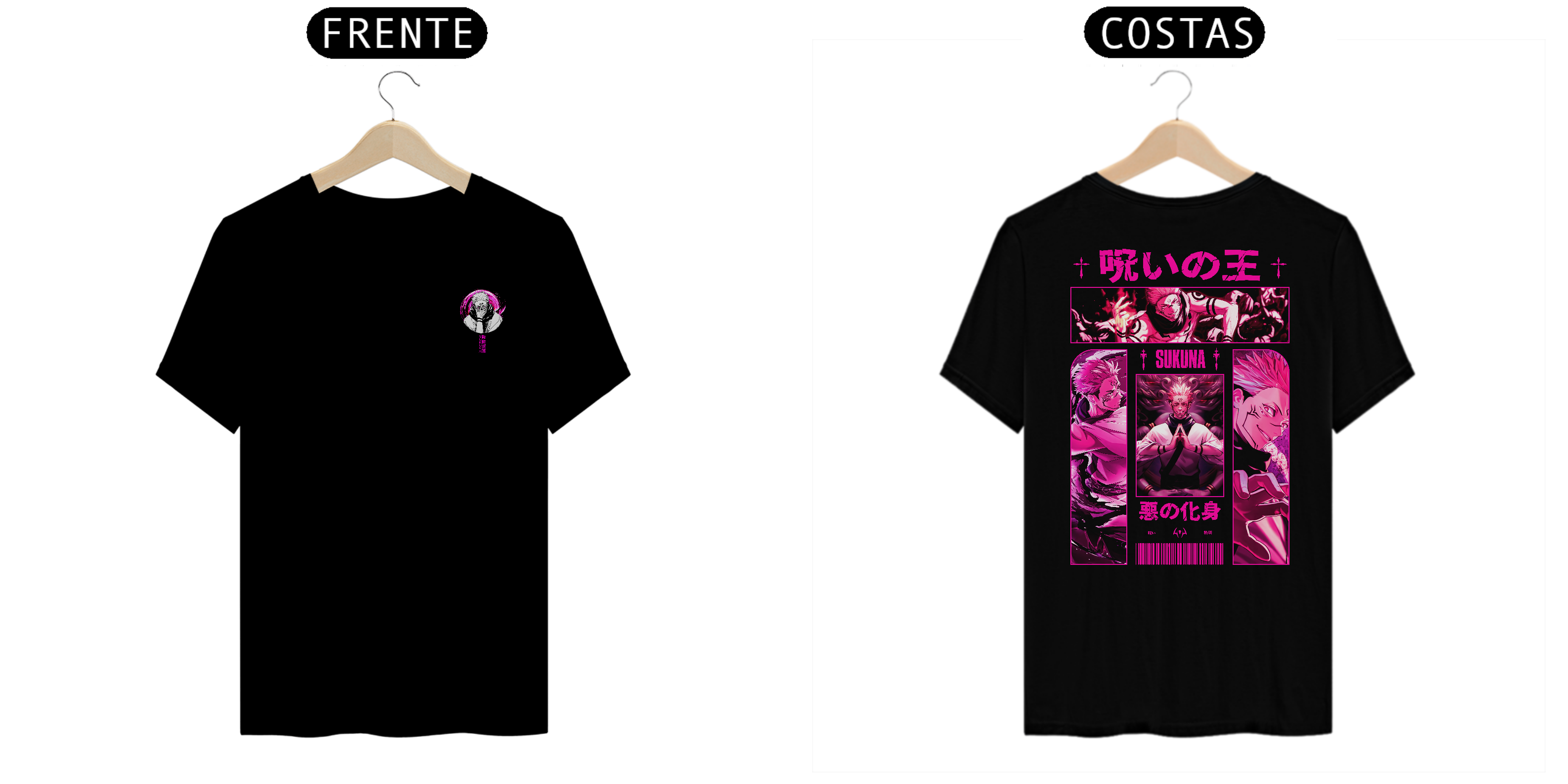 Camiseta Alpha Back Premium | JUJUTSU KAISEN - RYOMEN SUKUNA 両面宿儺