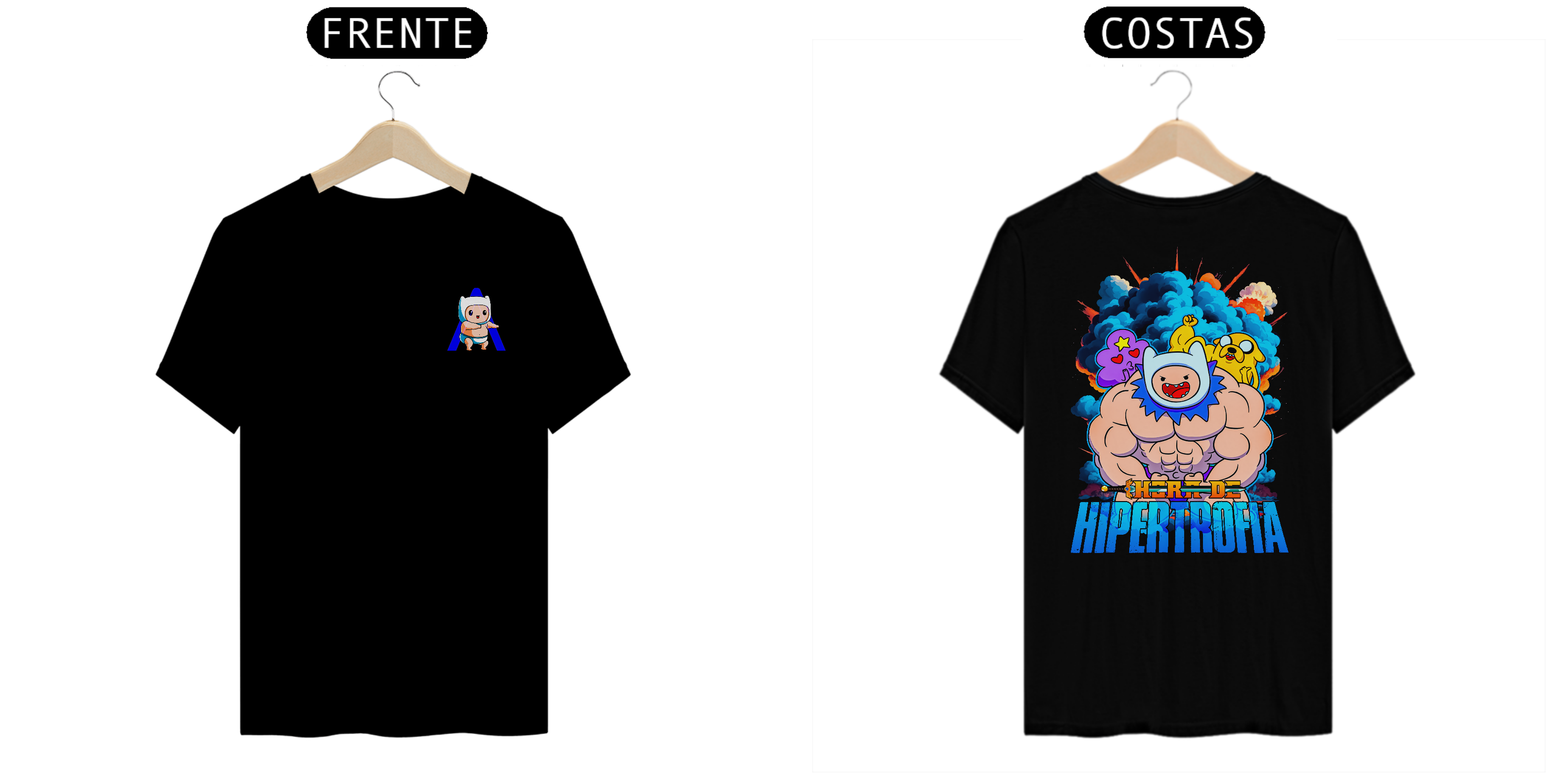 Nome do produto: Camiseta Alpha Back Premium | HORA DE HIPERTROFIA - FINN MERTENS